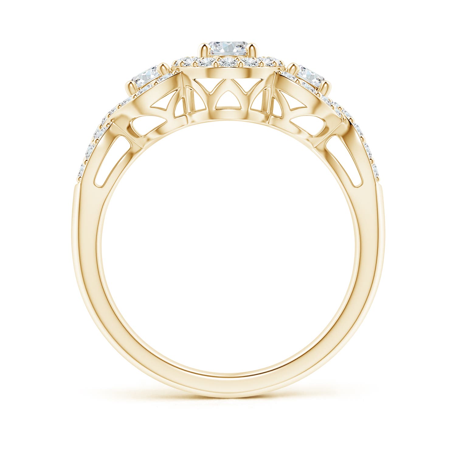 F-G, VS / 0.99 CT / 14 KT Yellow Gold