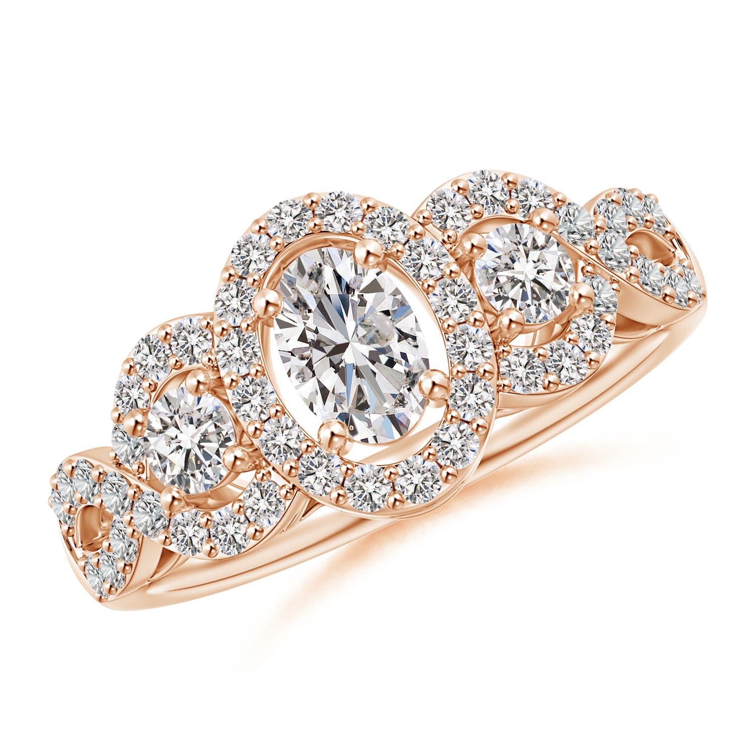 I-J, I1-I2 / 0.99 CT / 14 KT Rose Gold