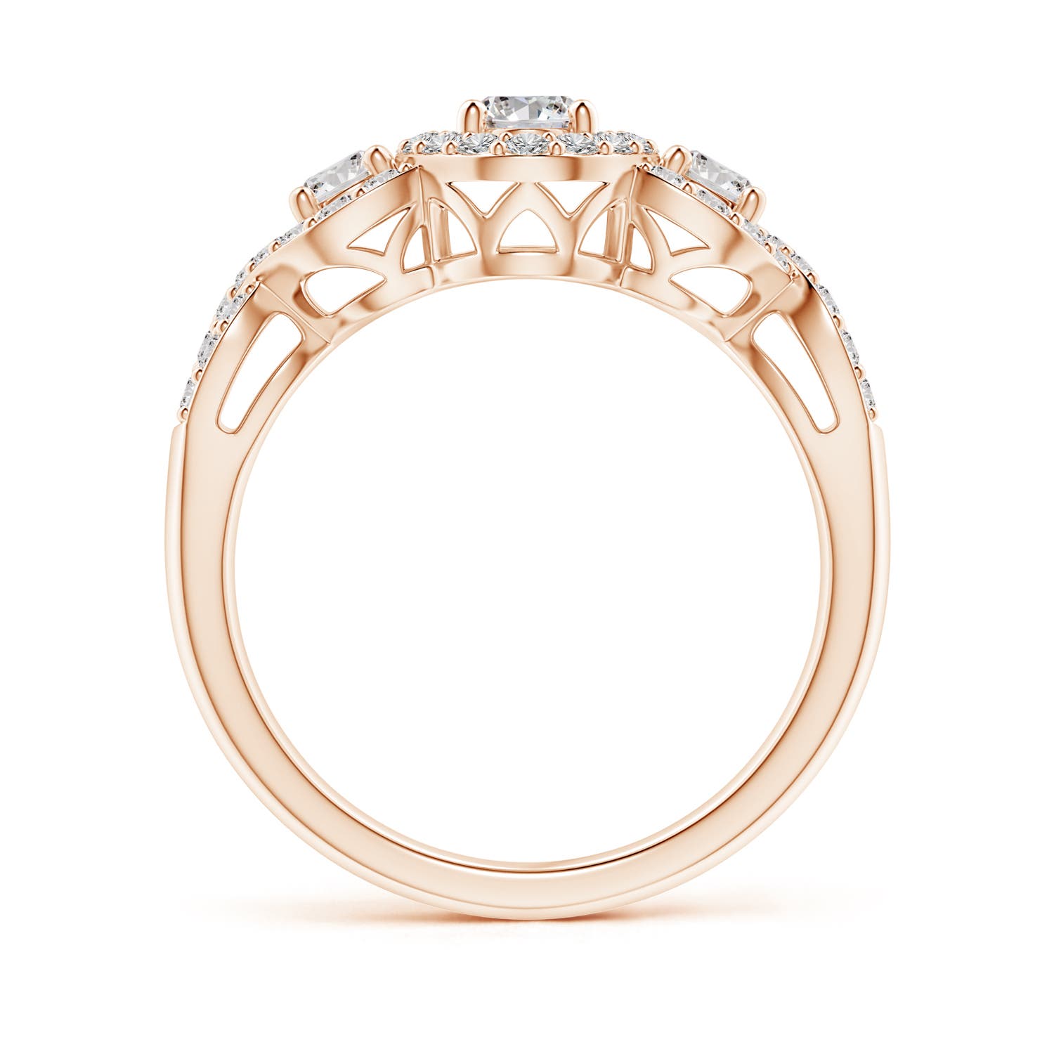 I-J, I1-I2 / 0.99 CT / 14 KT Rose Gold