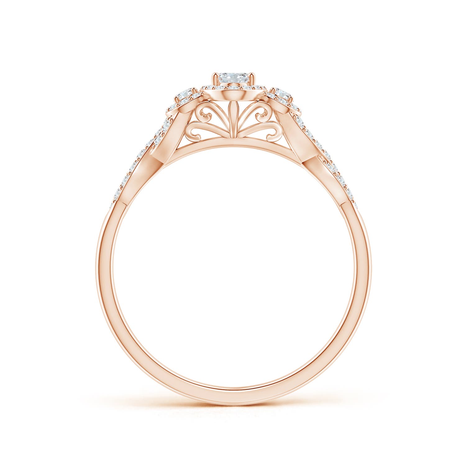 G, VS2 / 0.46 CT / 14 KT Rose Gold