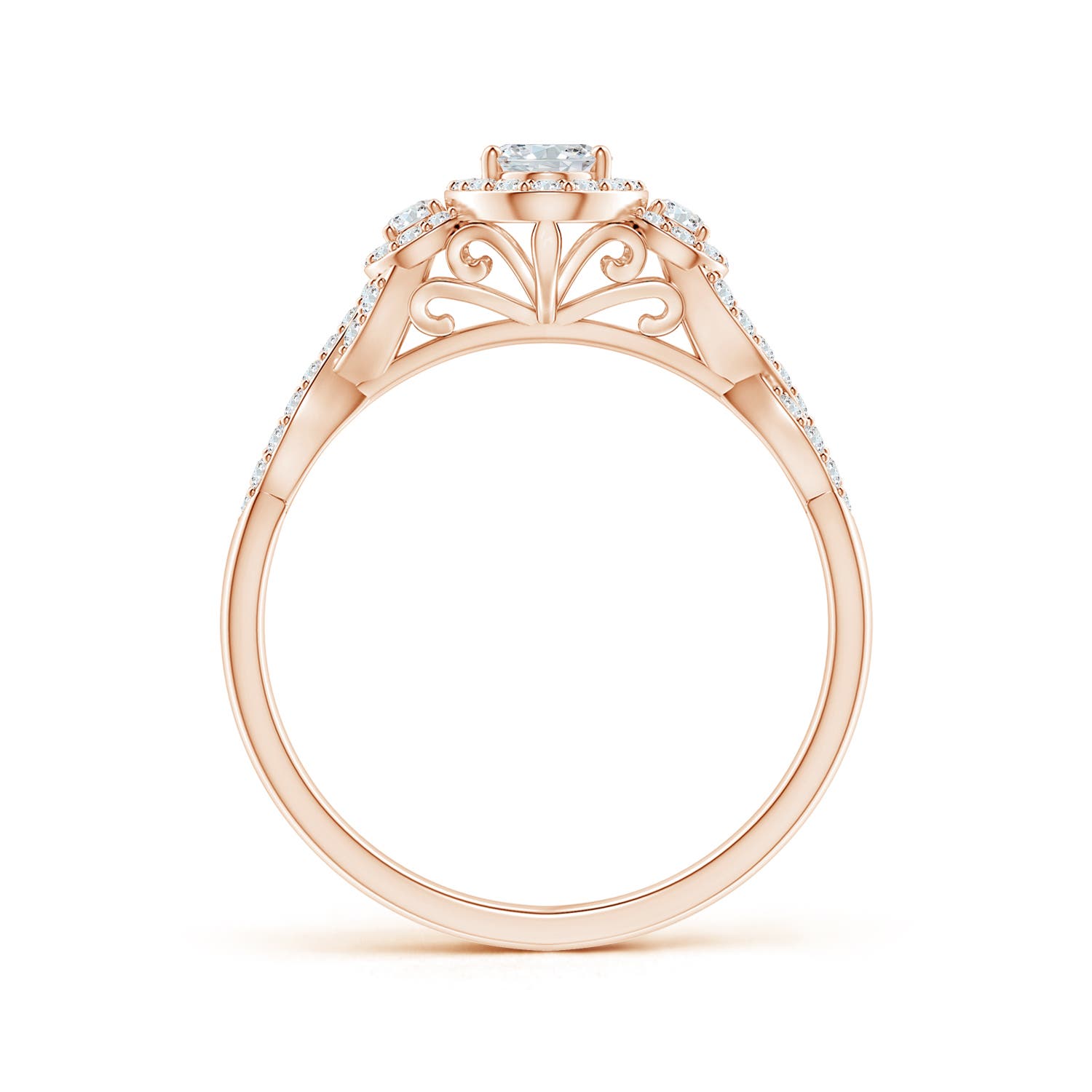 G, VS2 / 0.75 CT / 14 KT Rose Gold