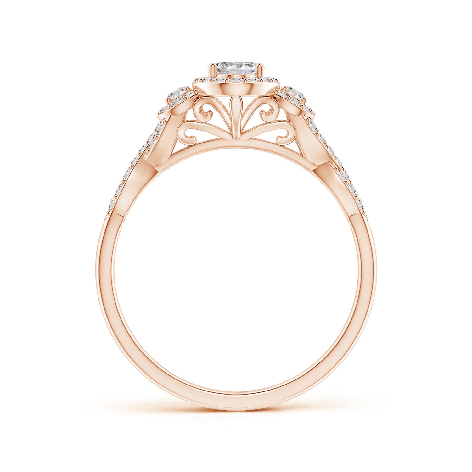 I-J, I1-I2 / 0.75 CT / 14 KT Rose Gold