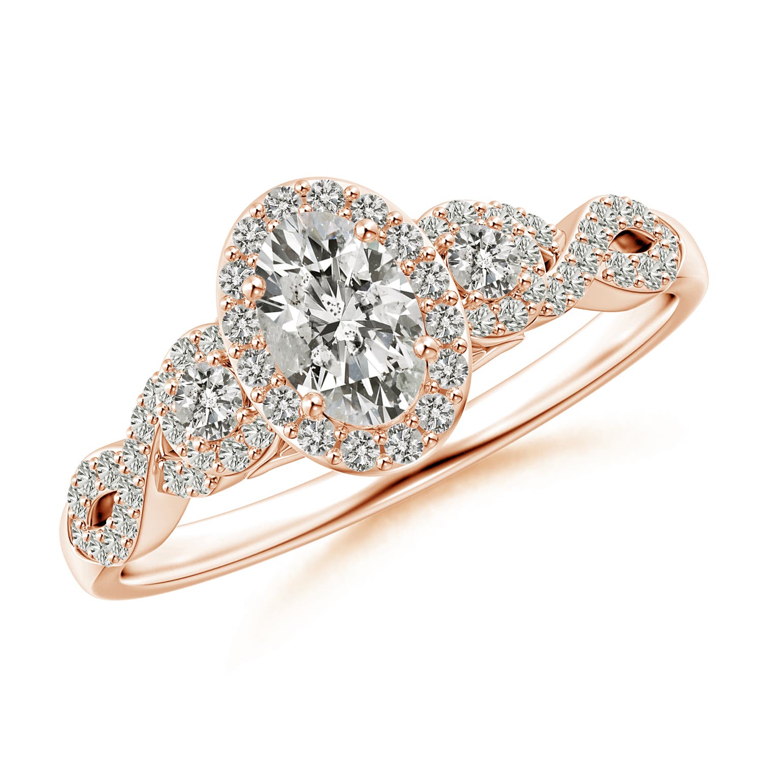 K, I3 / 0.75 CT / 14 KT Rose Gold