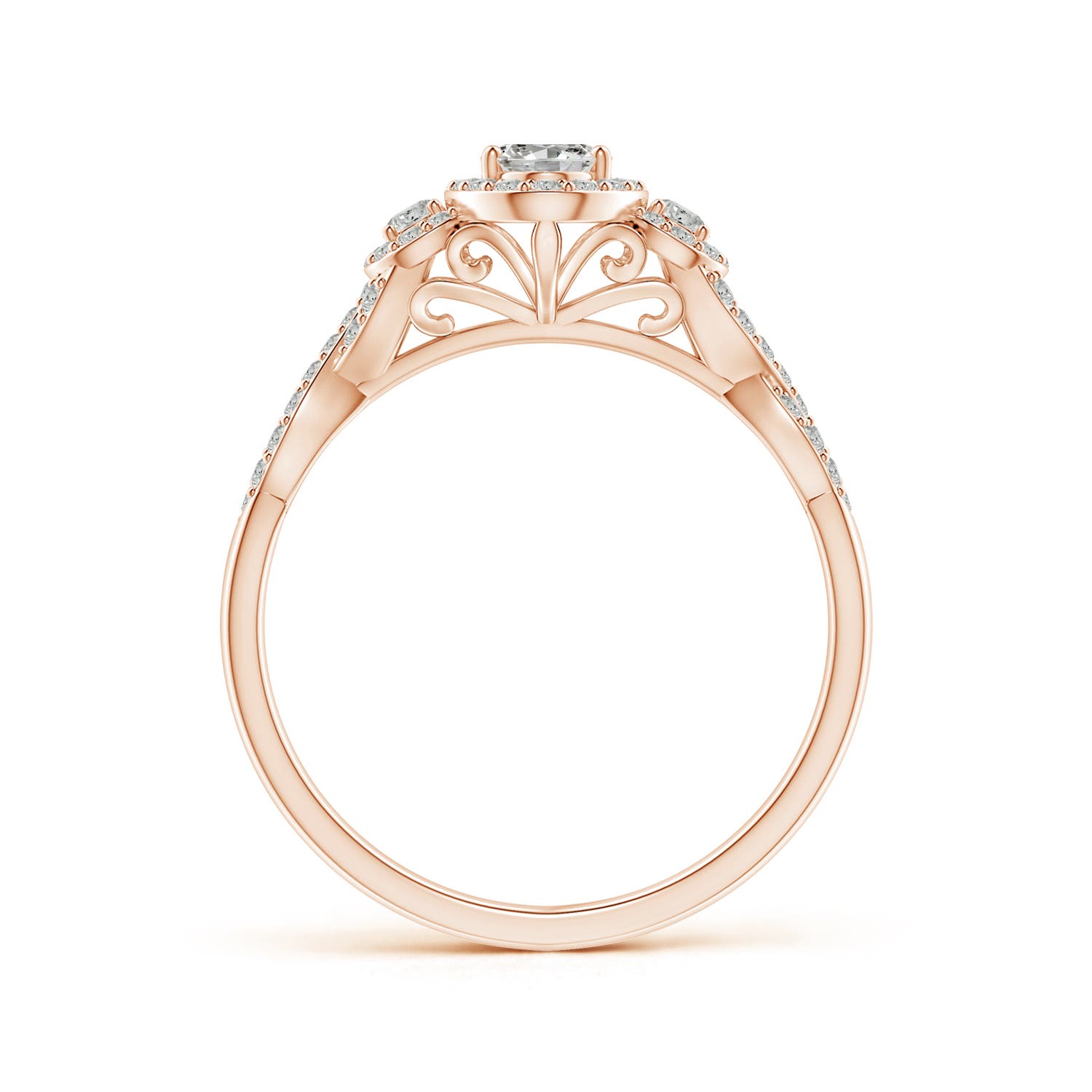 K, I3 / 0.75 CT / 14 KT Rose Gold