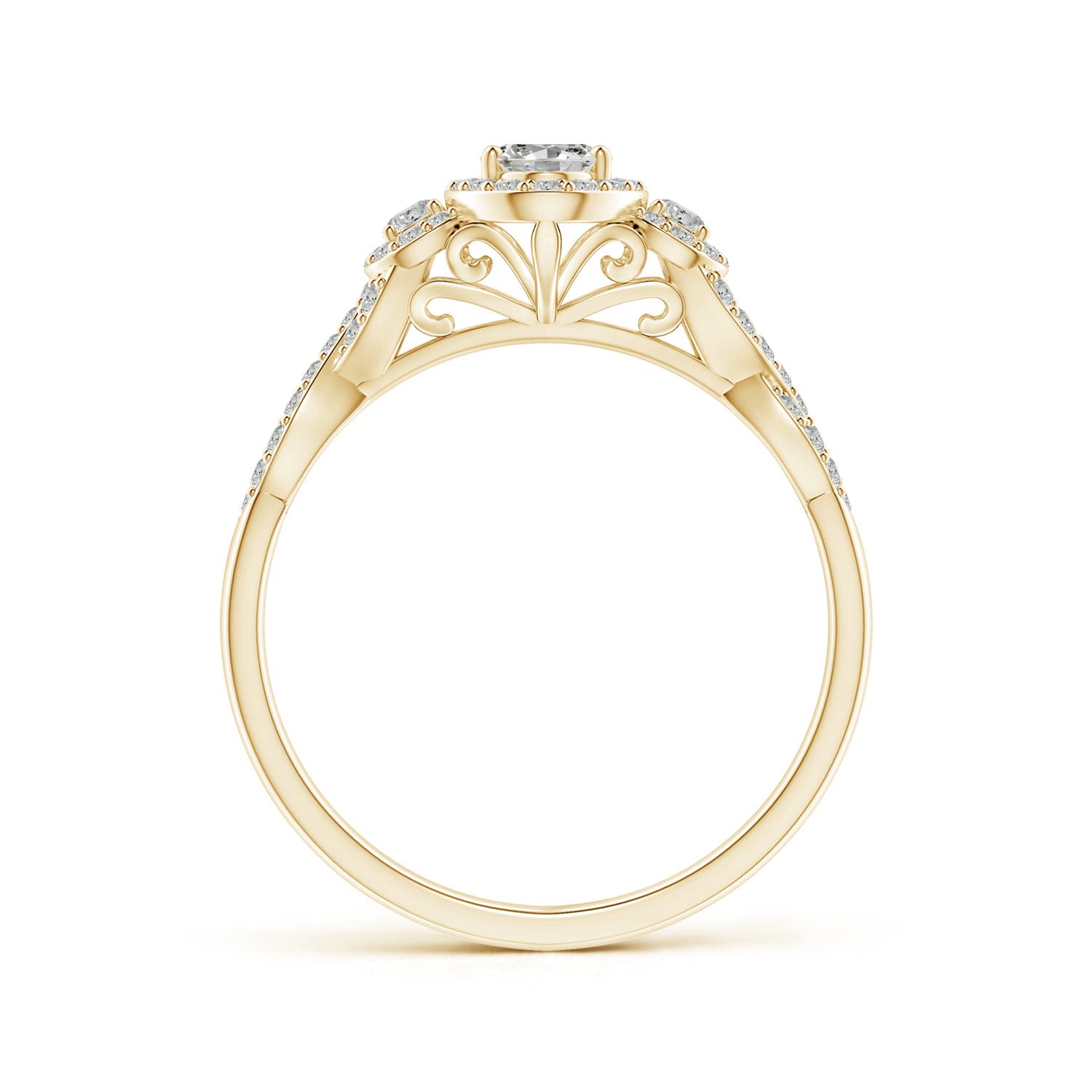 K, I3 / 0.75 CT / 14 KT Yellow Gold