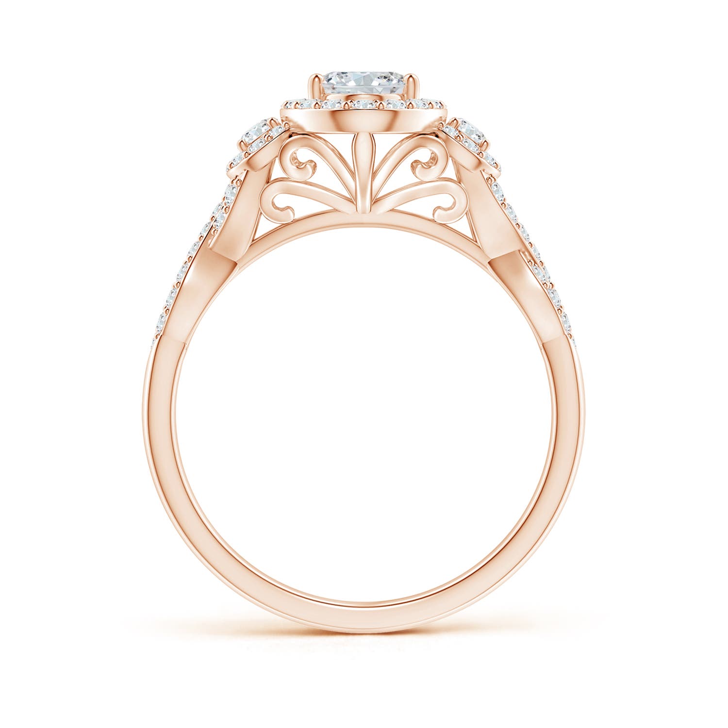 G, VS2 / 1.17 CT / 14 KT Rose Gold