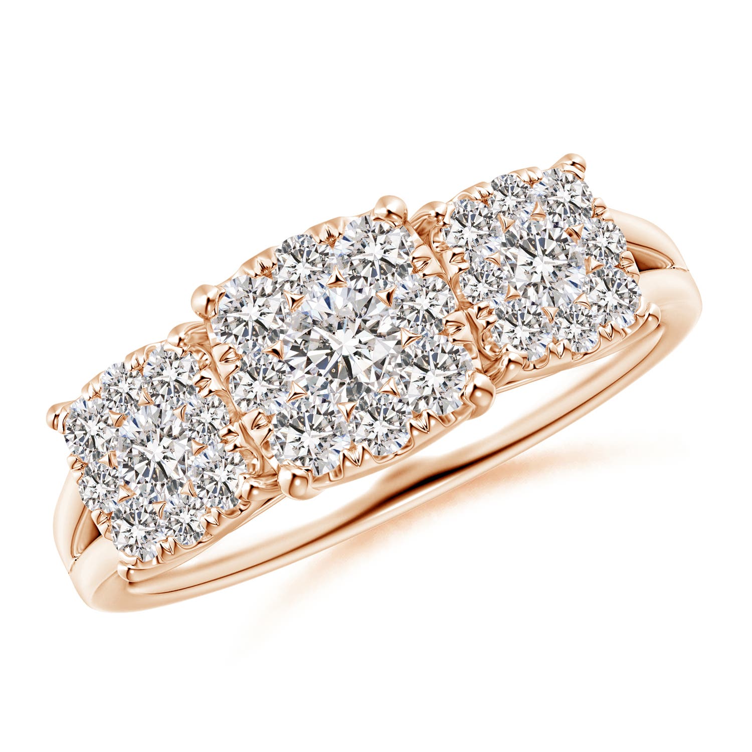 I-J, I1-I2 / 1 CT / 14 KT Rose Gold