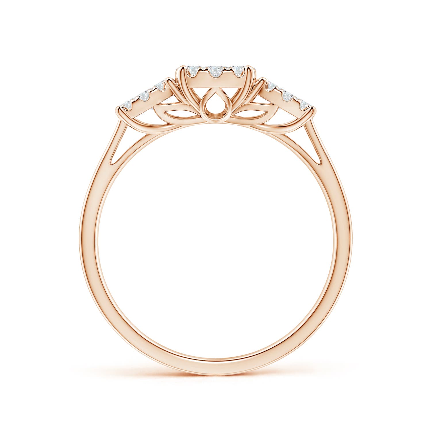 F-G, VS / 0.76 CT / 14 KT Rose Gold