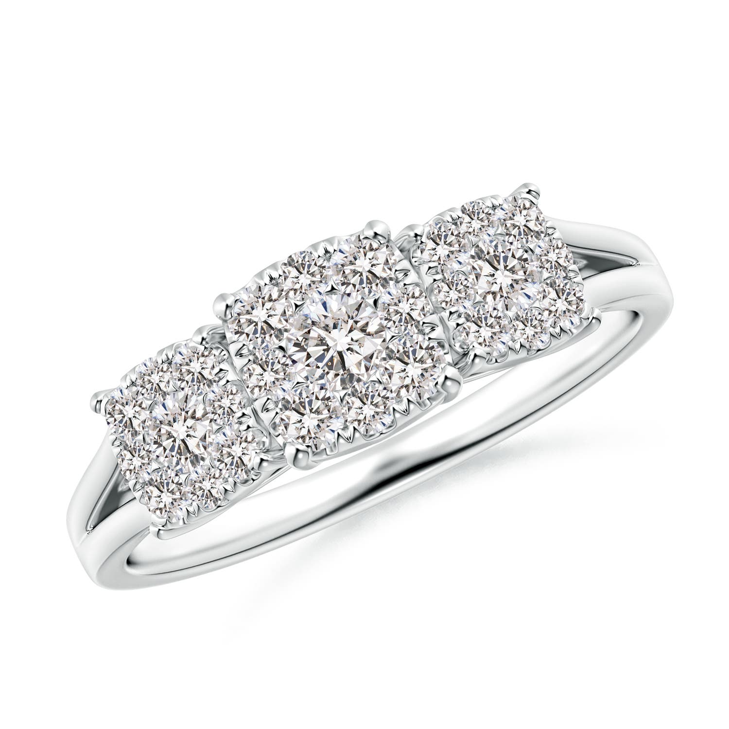 I-J, I1-I2 / 0.76 CT / 14 KT White Gold