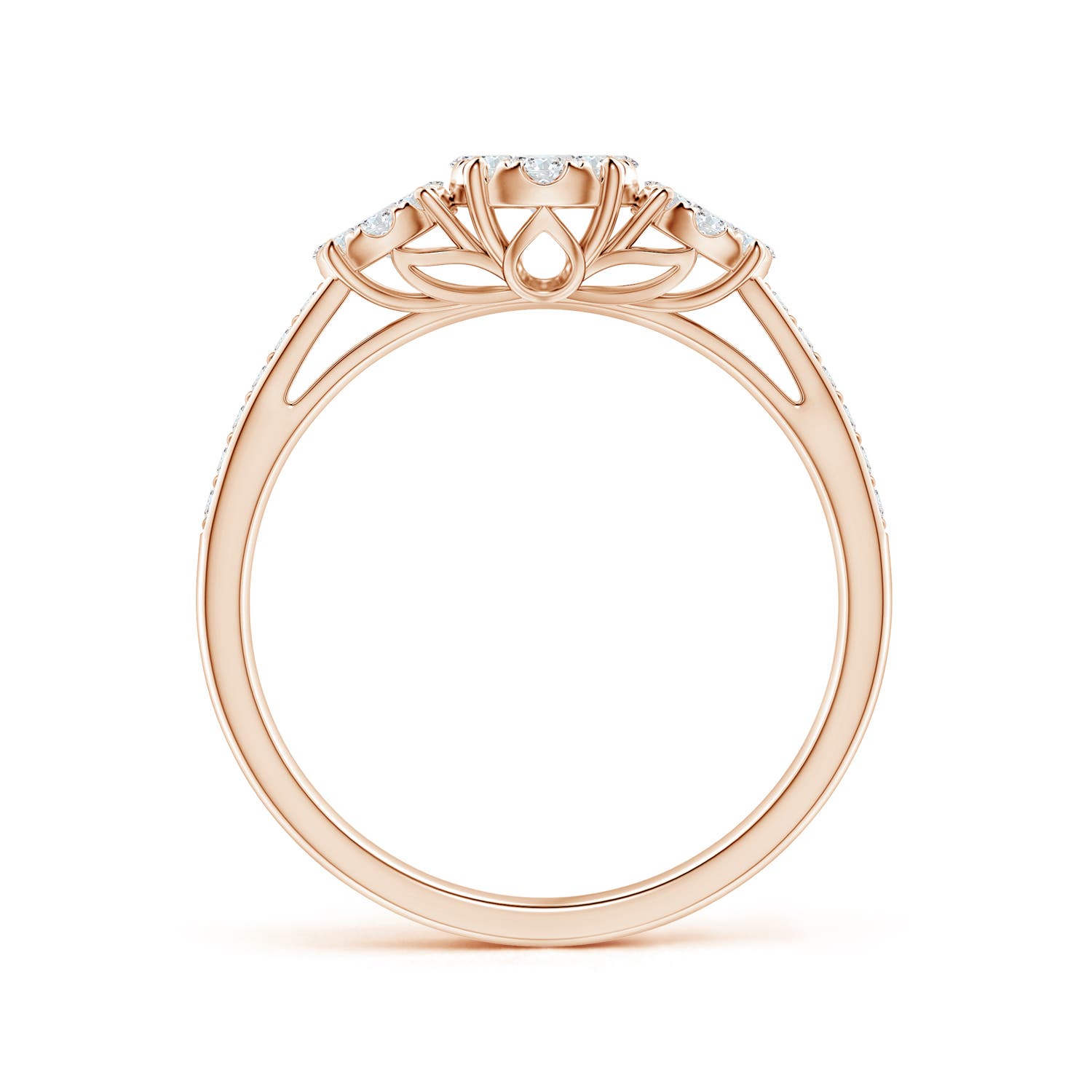 G, VS2 / 0.49 CT / 14 KT Rose Gold