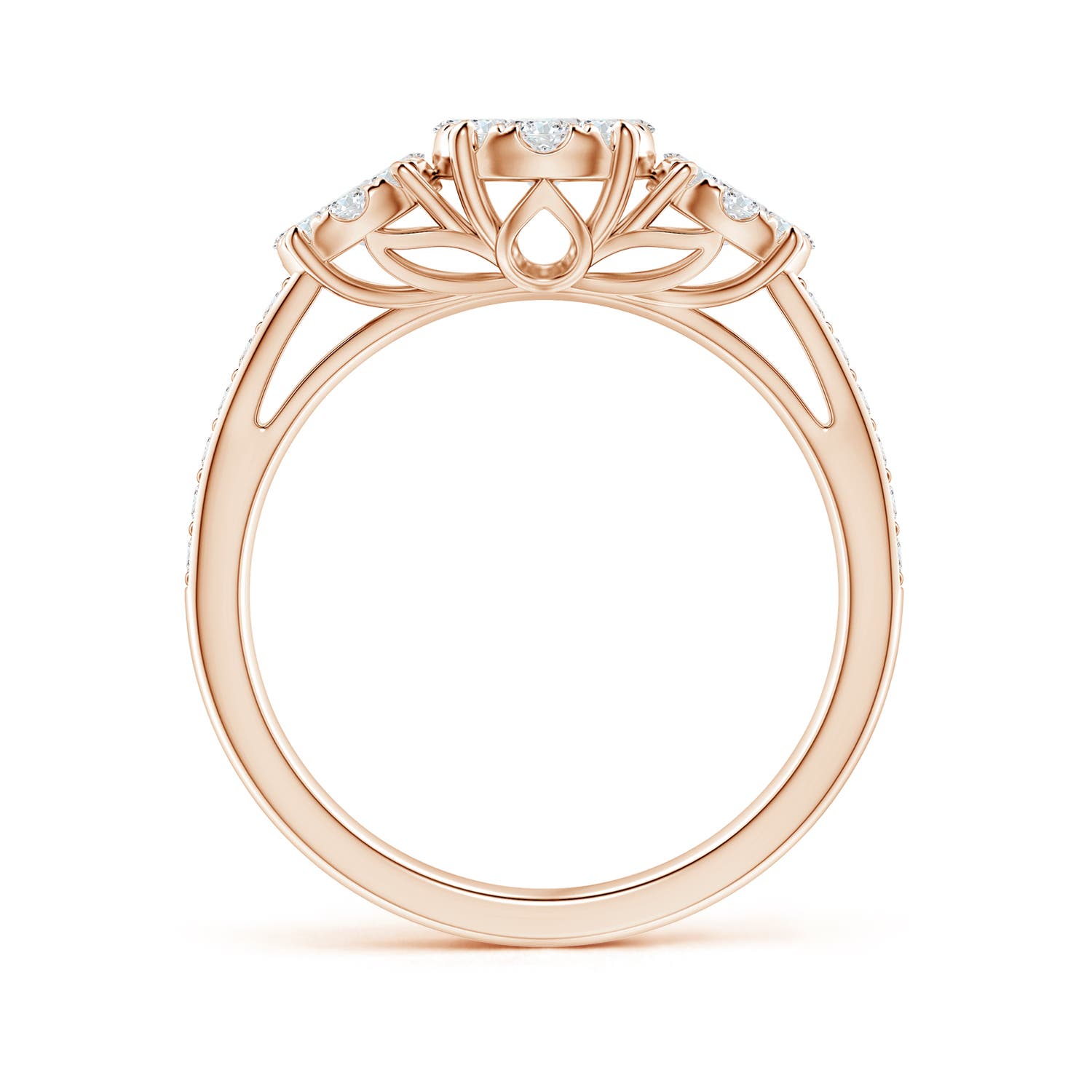 G, VS2 / 0.75 CT / 14 KT Rose Gold