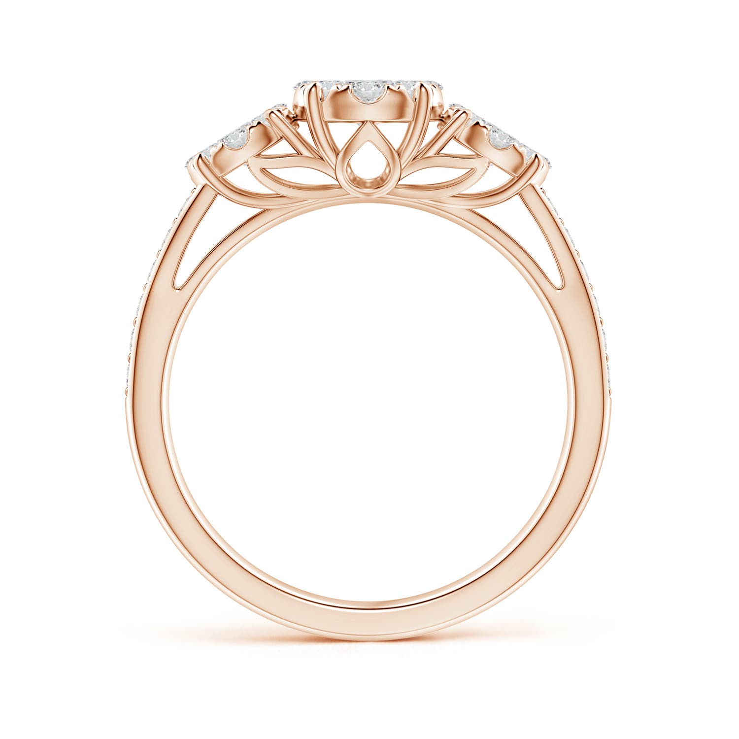 H, SI2 / 0.75 CT / 14 KT Rose Gold