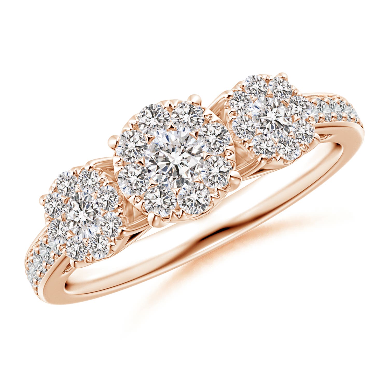 I-J, I1-I2 / 0.75 CT / 14 KT Rose Gold