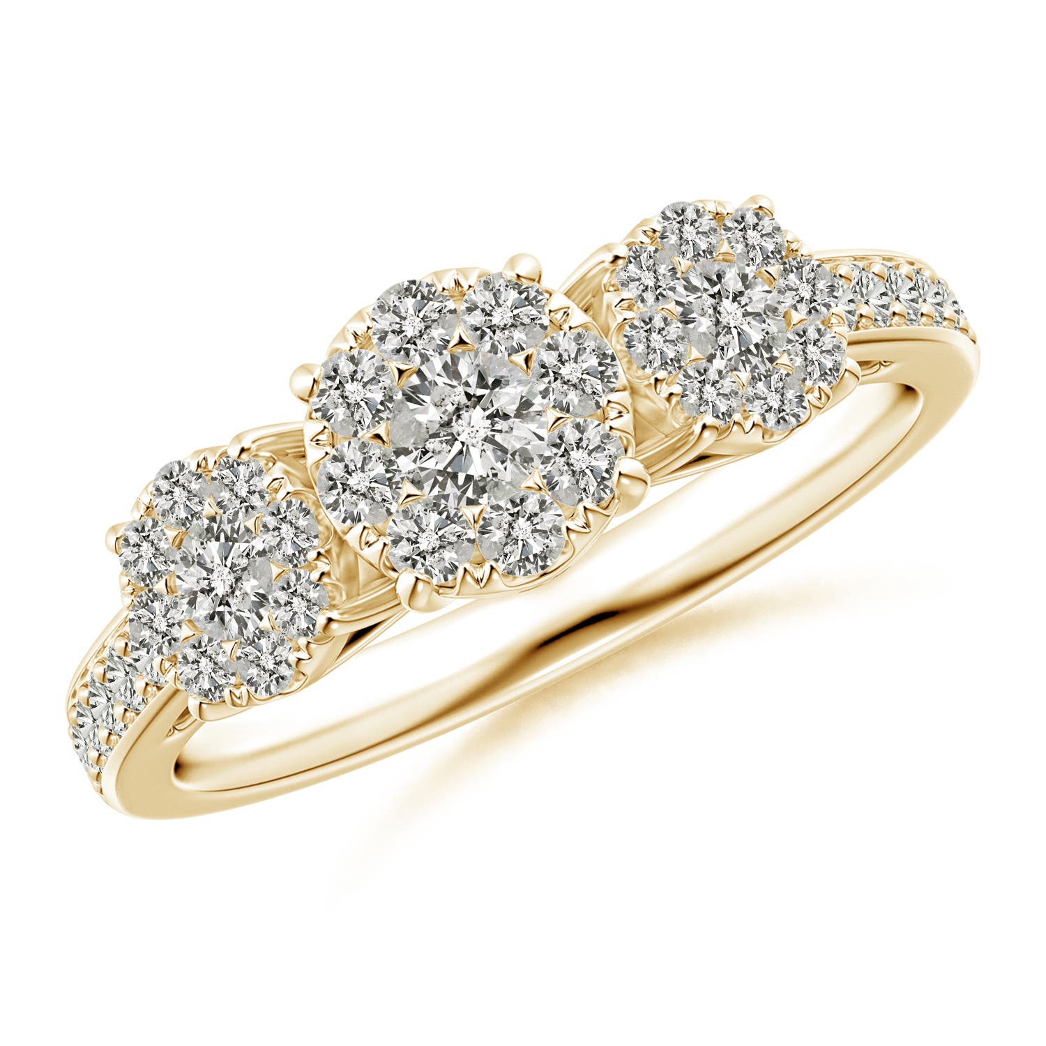 K, I3 / 0.75 CT / 14 KT Yellow Gold