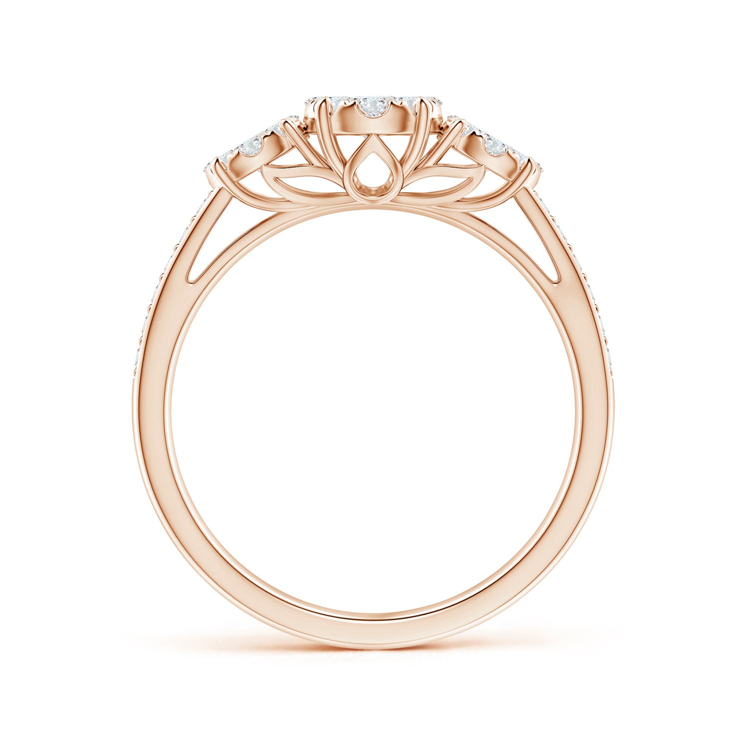 G, VS2 / 0.61 CT / 14 KT Rose Gold