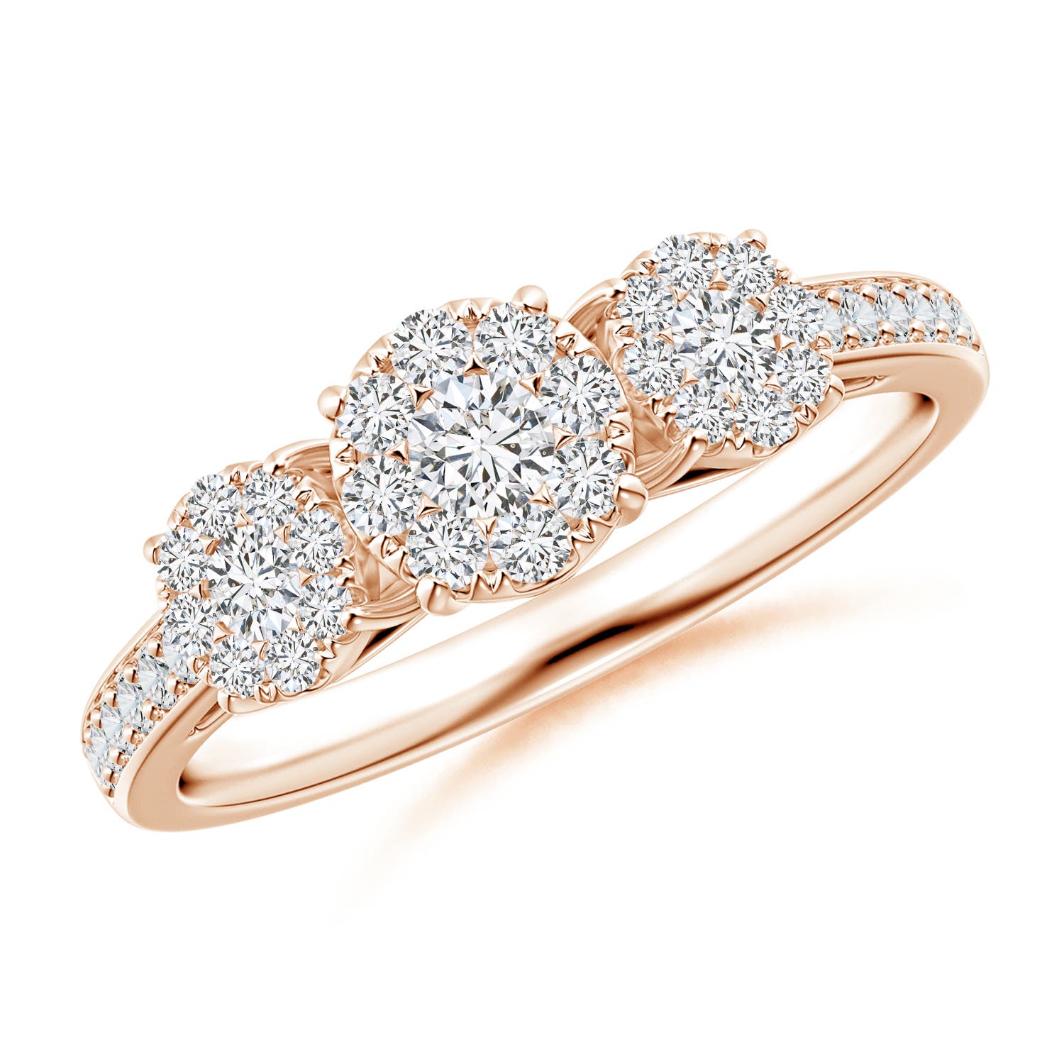 H, SI2 / 0.61 CT / 14 KT Rose Gold