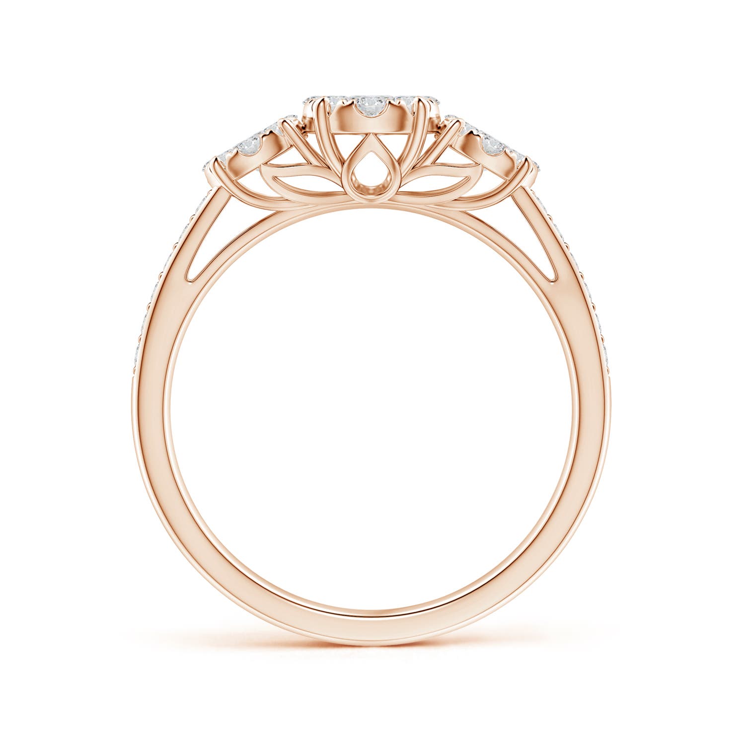 H, SI2 / 0.61 CT / 14 KT Rose Gold