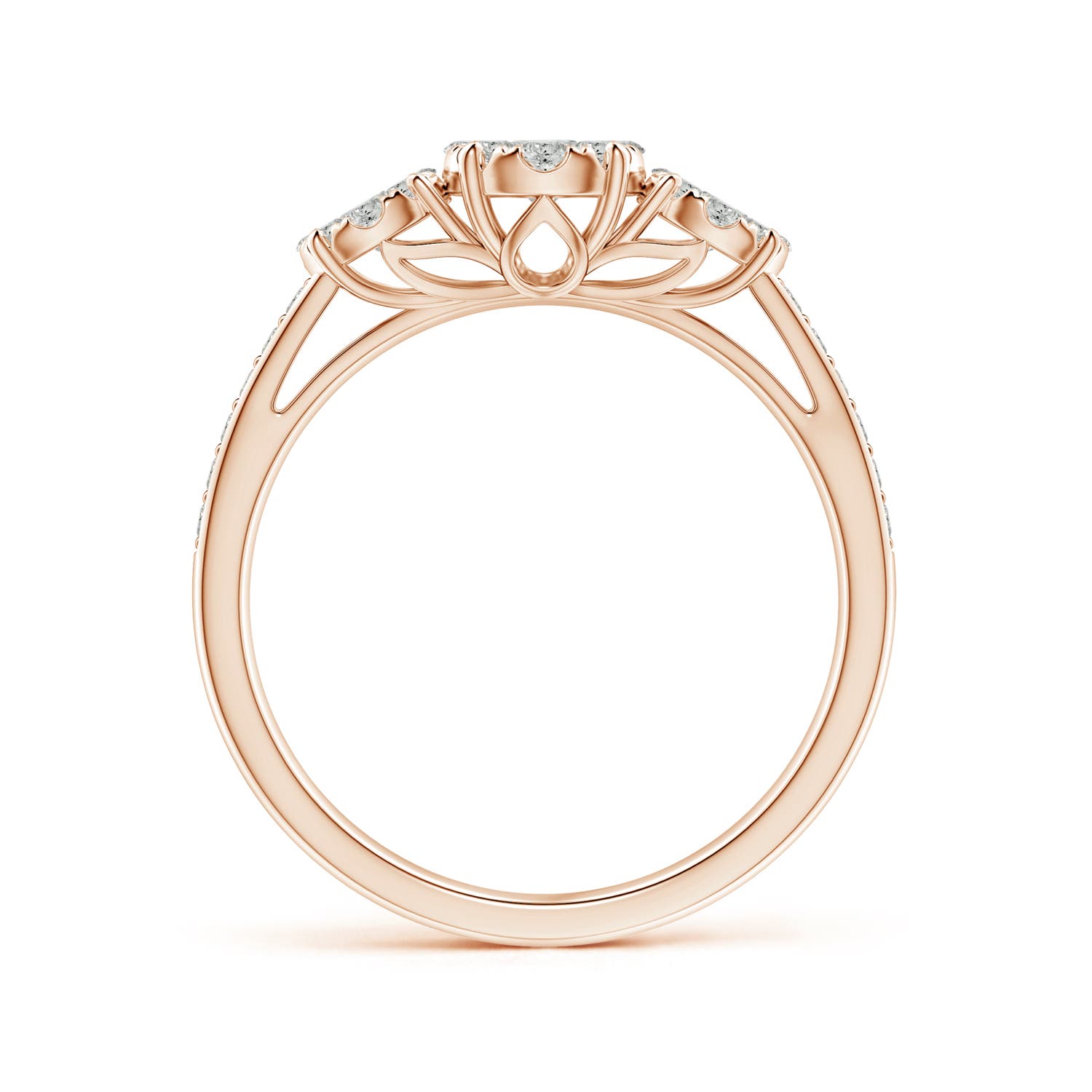 K, I3 / 0.61 CT / 14 KT Rose Gold