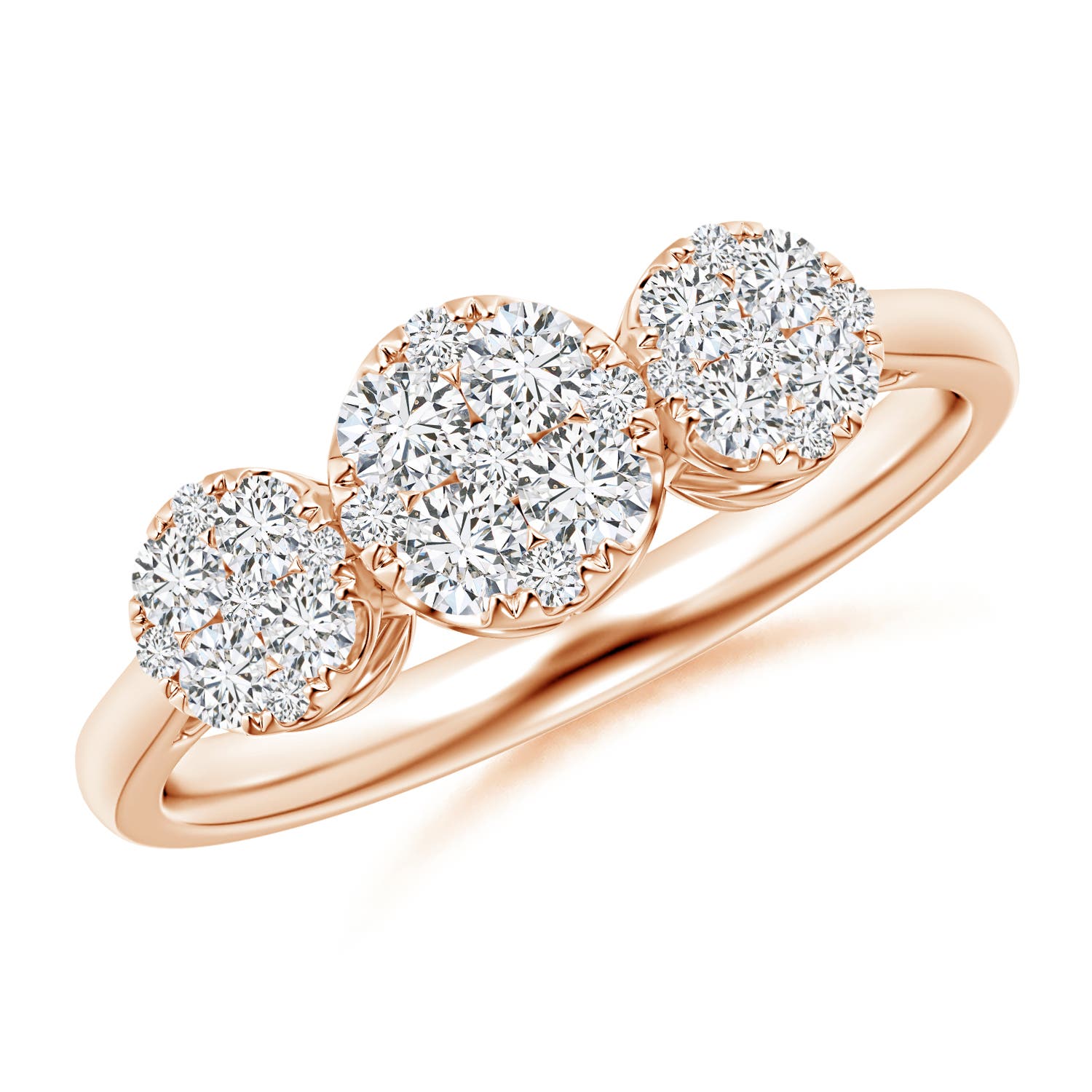 H, SI2 / 0.63 CT / 14 KT Rose Gold