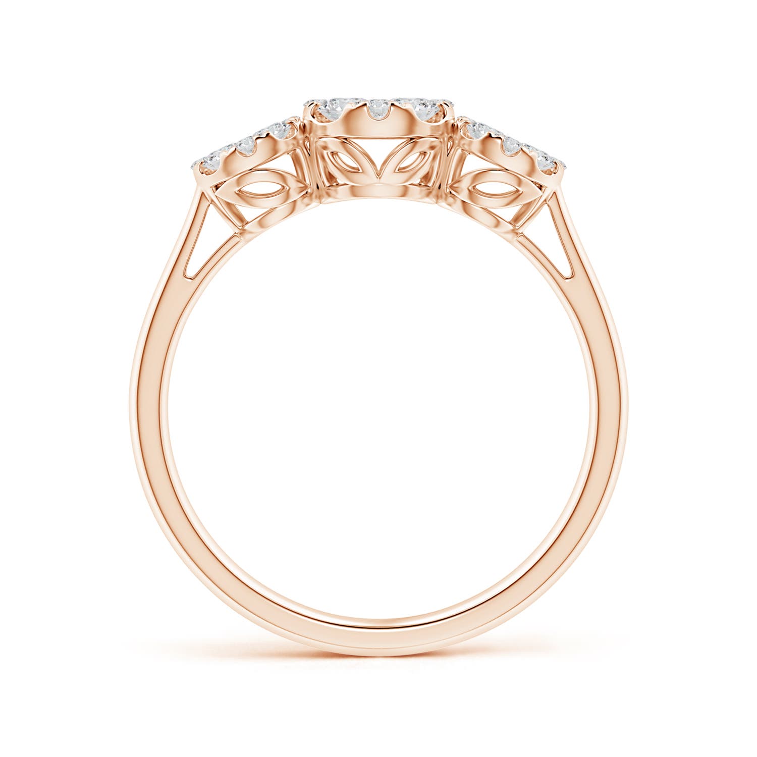 H, SI2 / 0.63 CT / 14 KT Rose Gold