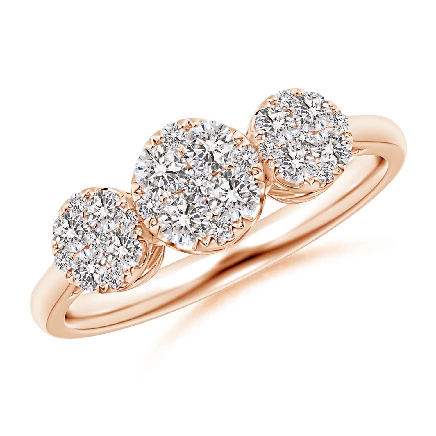 I-J, I1-I2 / 0.63 CT / 14 KT Rose Gold