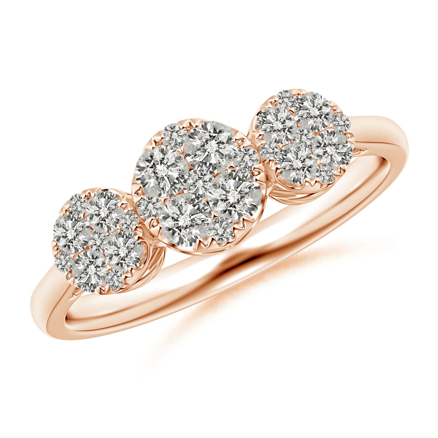 K, I3 / 0.63 CT / 14 KT Rose Gold