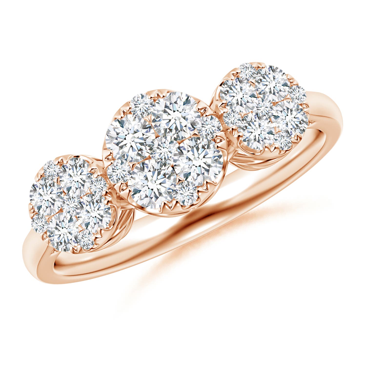 G, VS2 / 0.74 CT / 14 KT Rose Gold