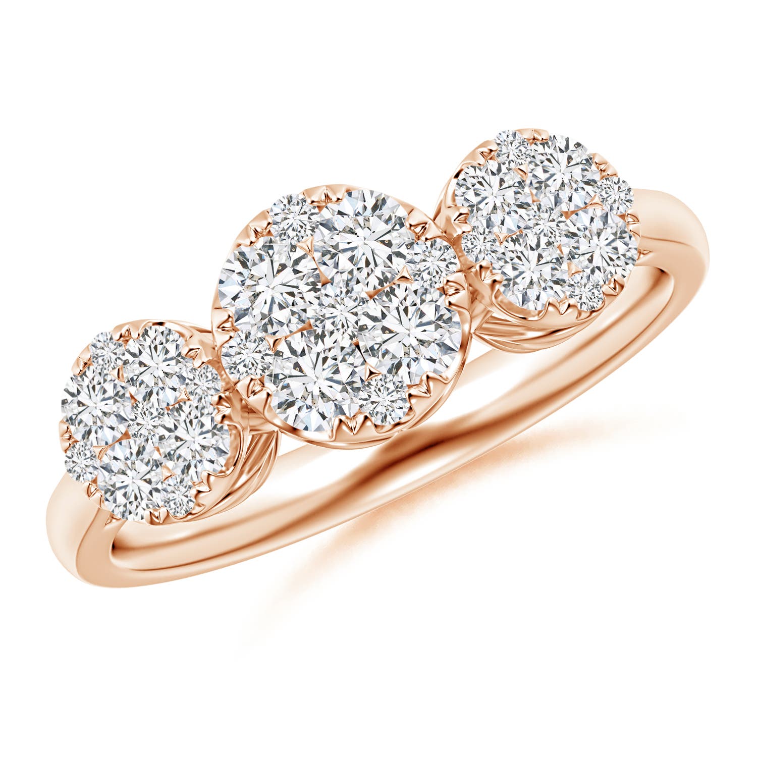 H, SI2 / 0.74 CT / 14 KT Rose Gold