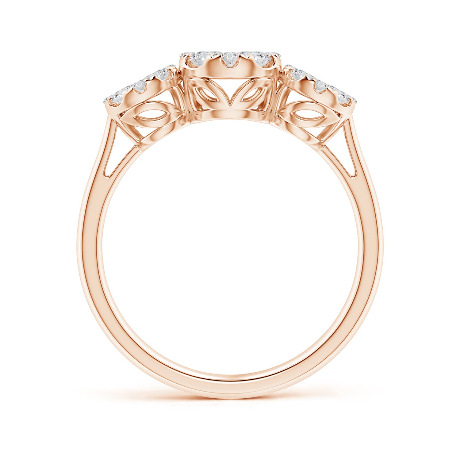 H, SI2 / 0.74 CT / 14 KT Rose Gold