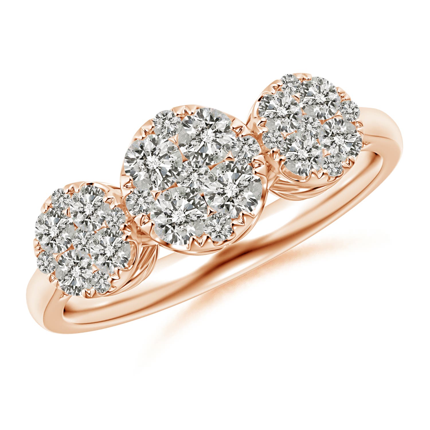 K, I3 / 0.74 CT / 14 KT Rose Gold