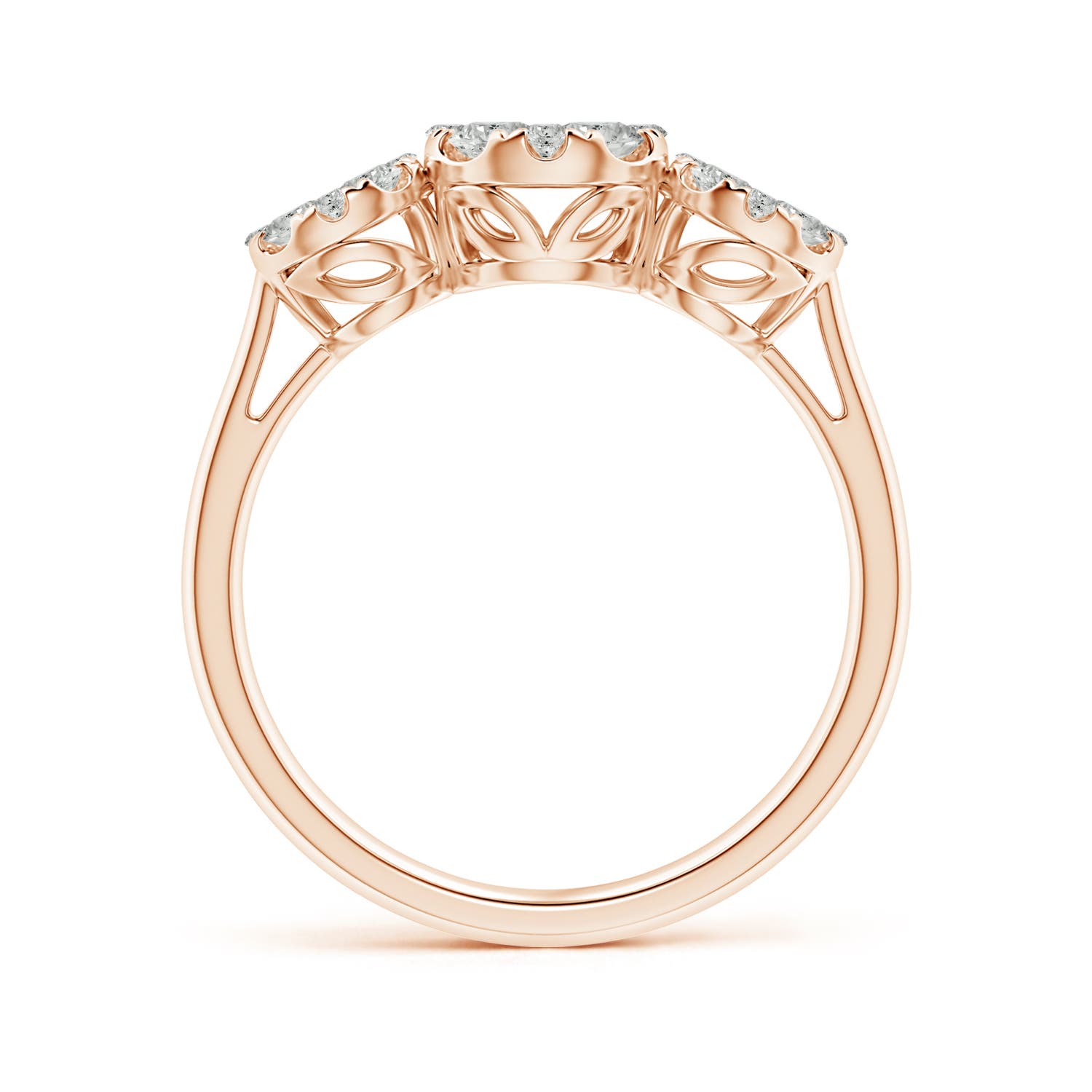 K, I3 / 0.74 CT / 14 KT Rose Gold