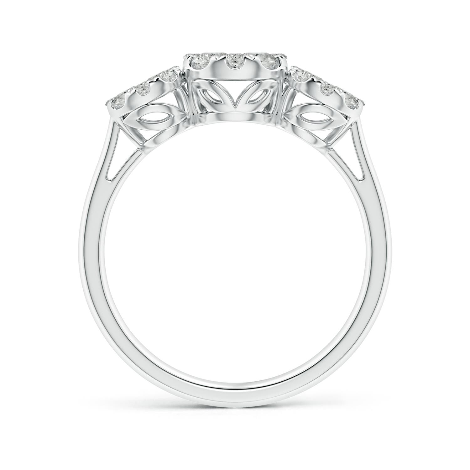 K, I3 / 0.74 CT / 14 KT White Gold