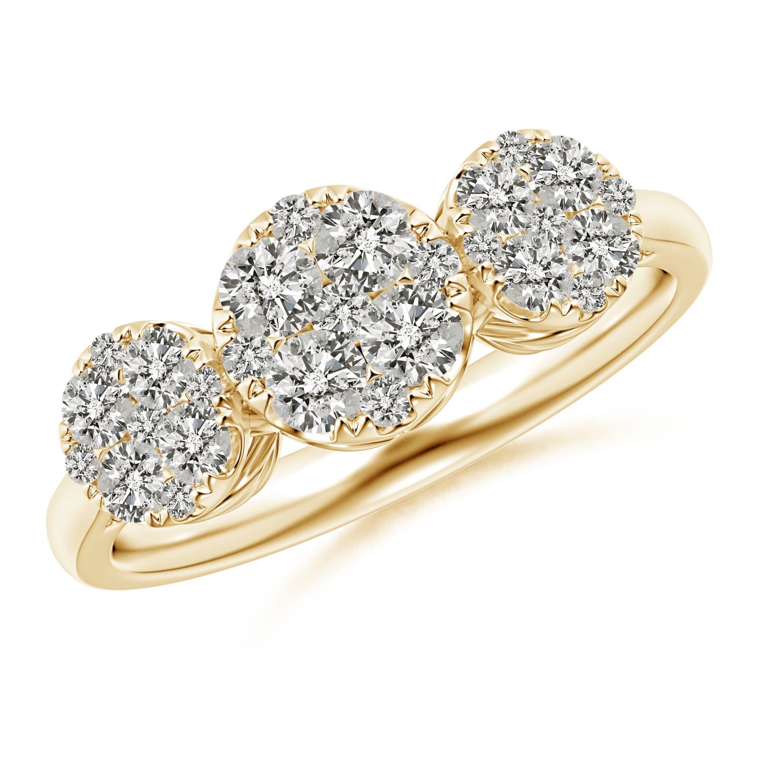 K, I3 / 0.74 CT / 14 KT Yellow Gold