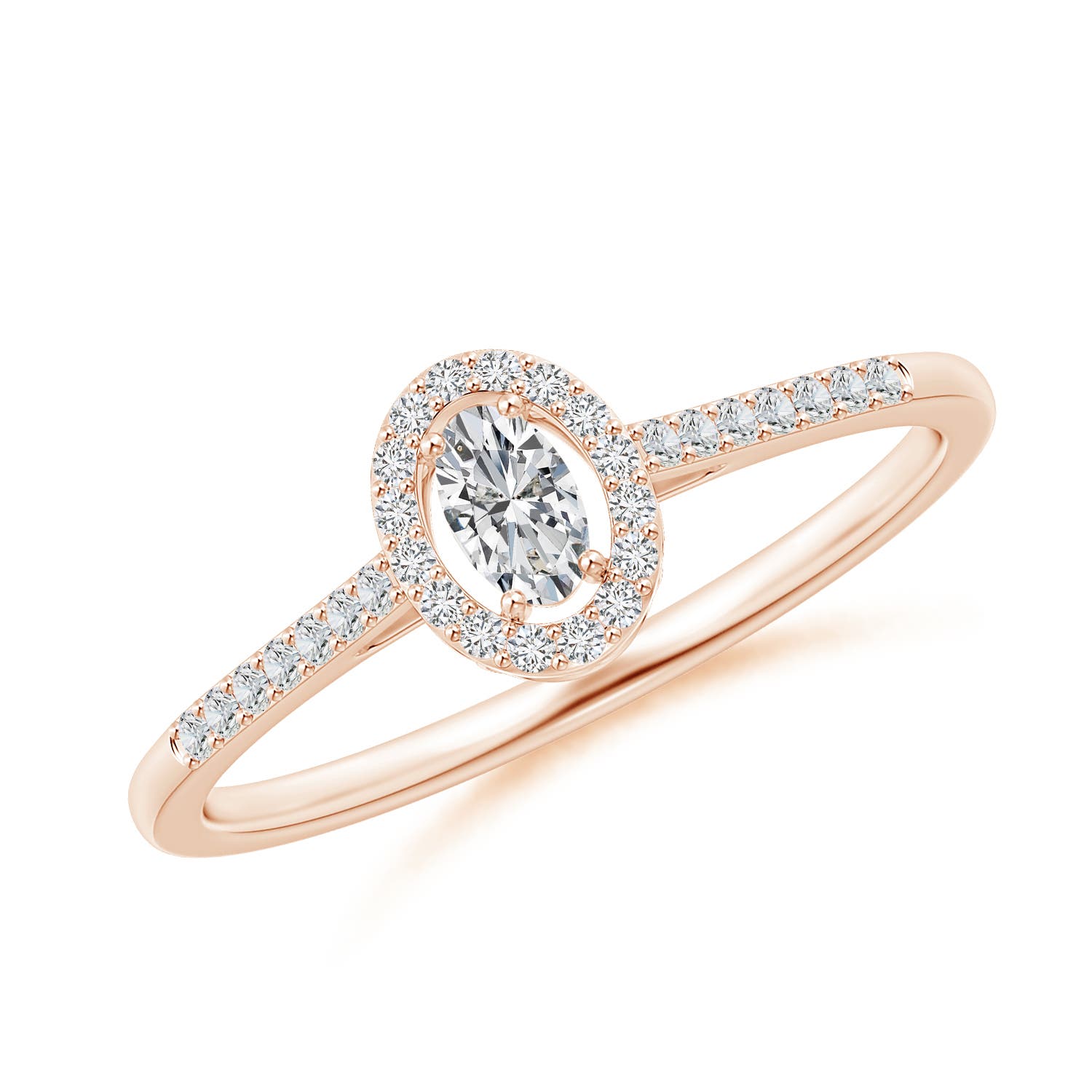 H, SI2 / 0.27 CT / 14 KT Rose Gold