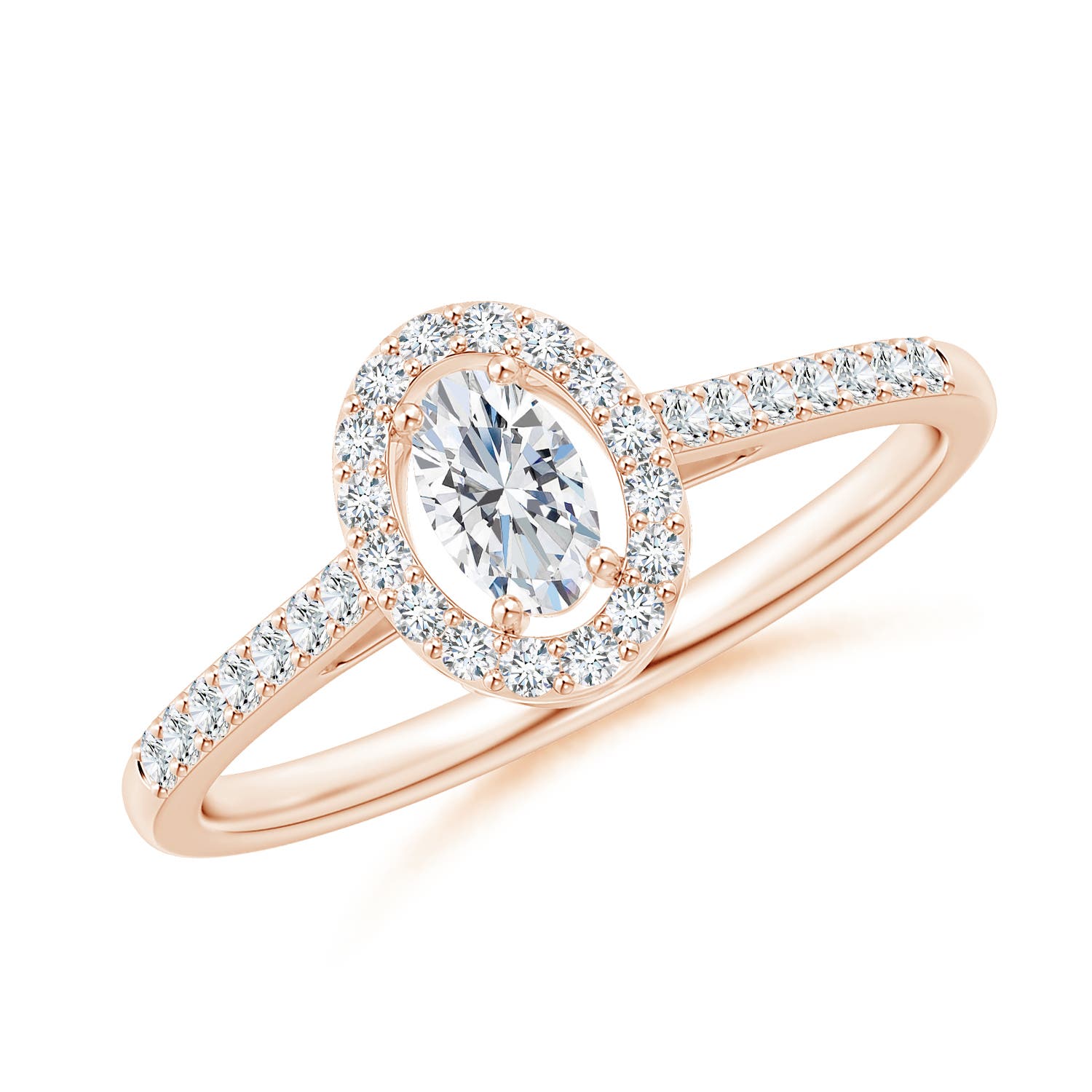 G, VS2 / 0.49 CT / 14 KT Rose Gold