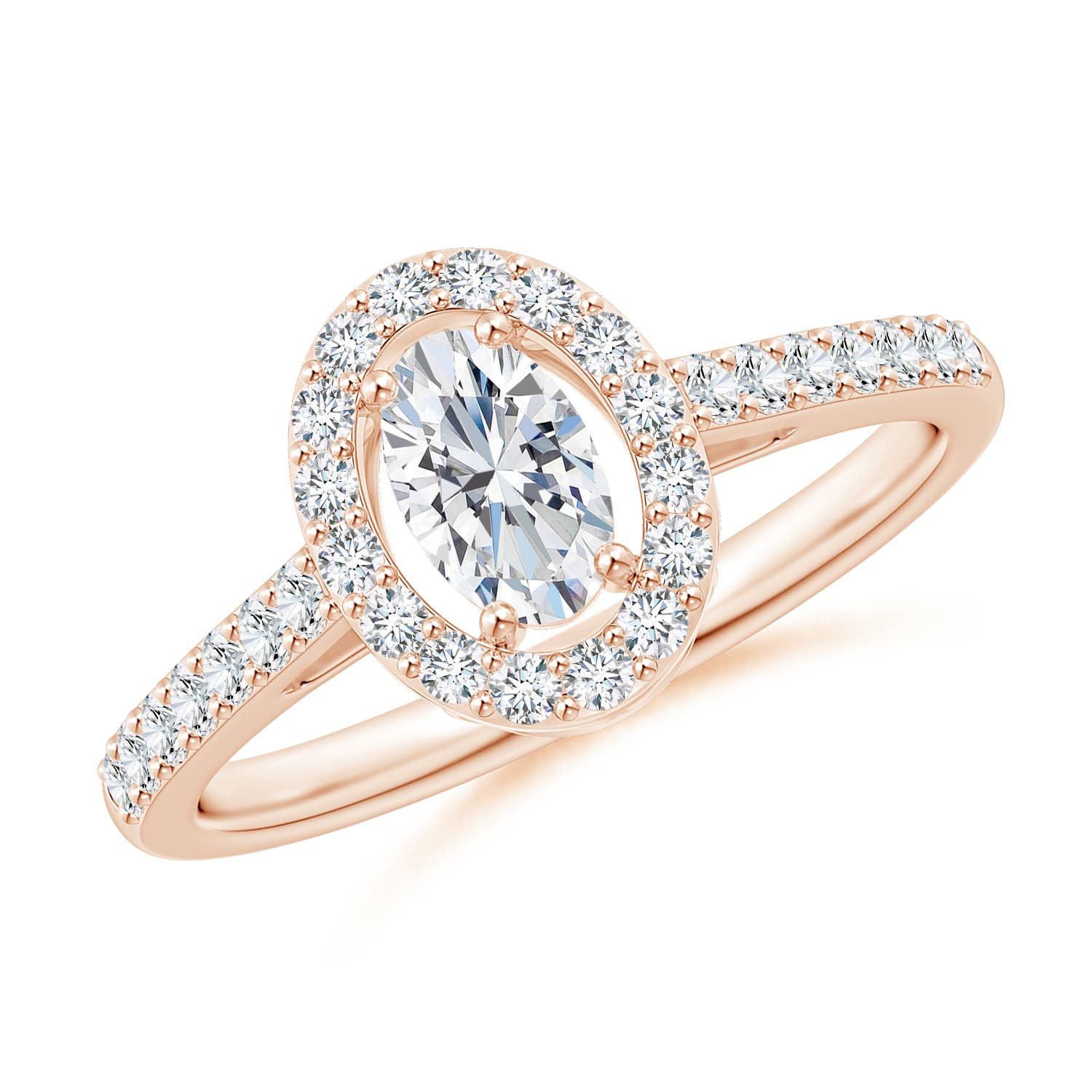 G, VS2 / 0.76 CT / 14 KT Rose Gold