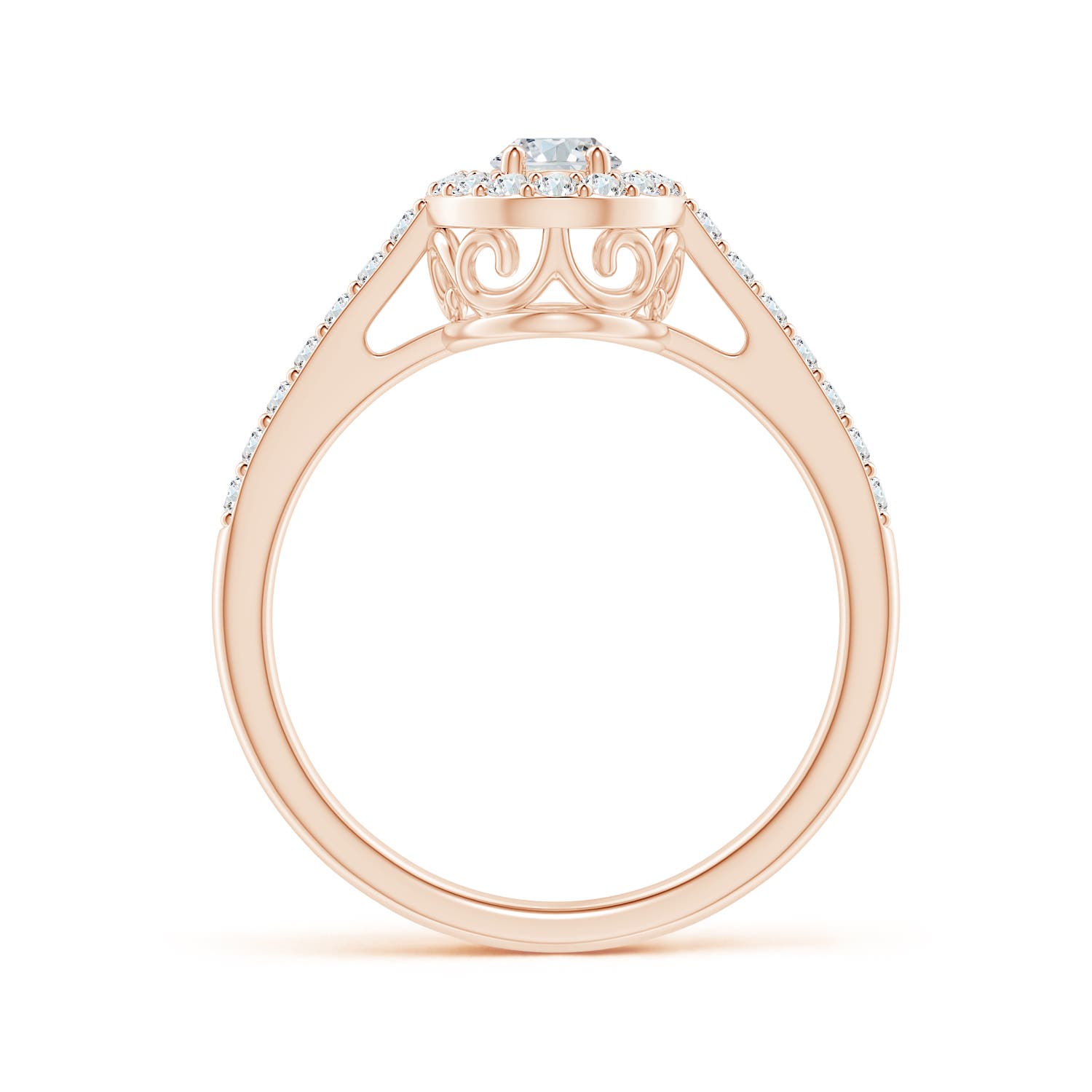 G, VS2 / 0.76 CT / 14 KT Rose Gold