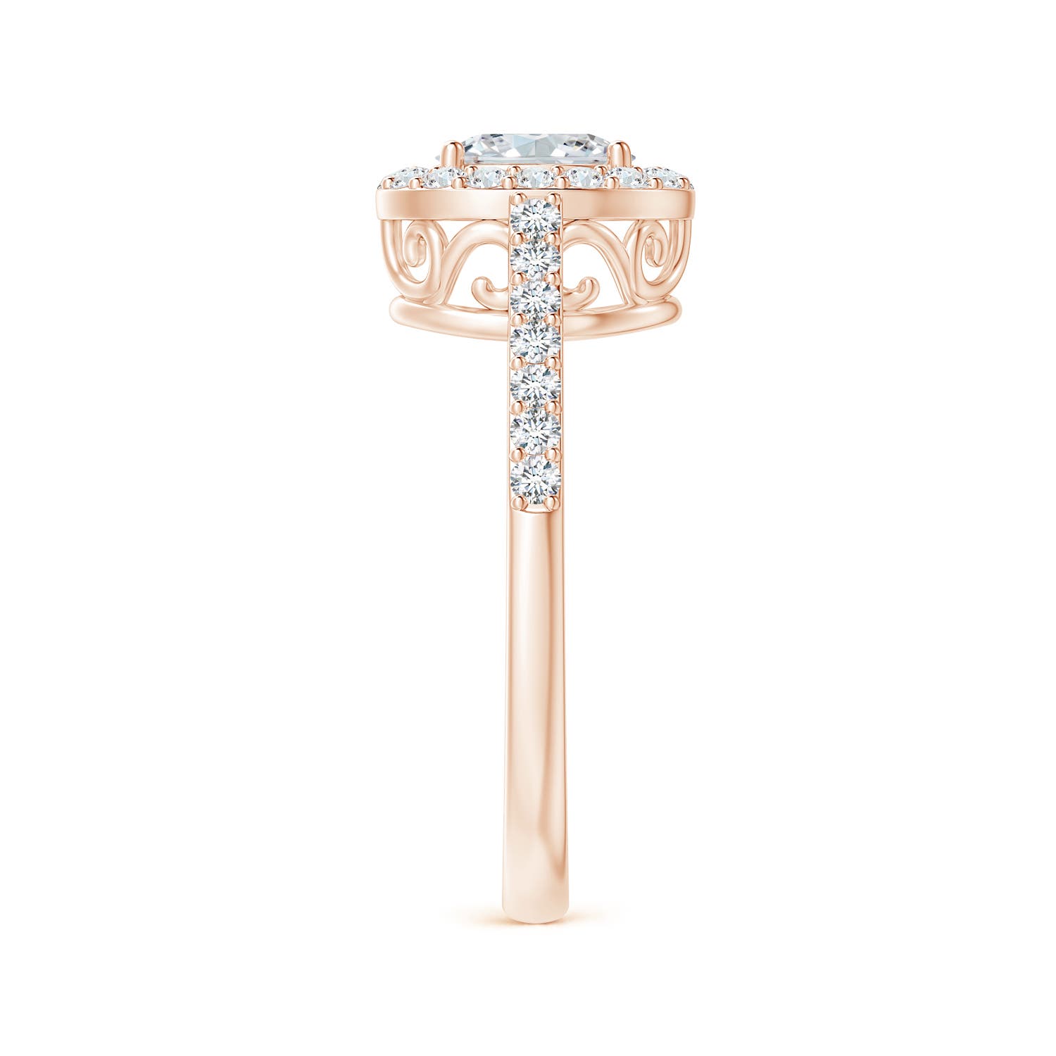 G, VS2 / 0.76 CT / 14 KT Rose Gold