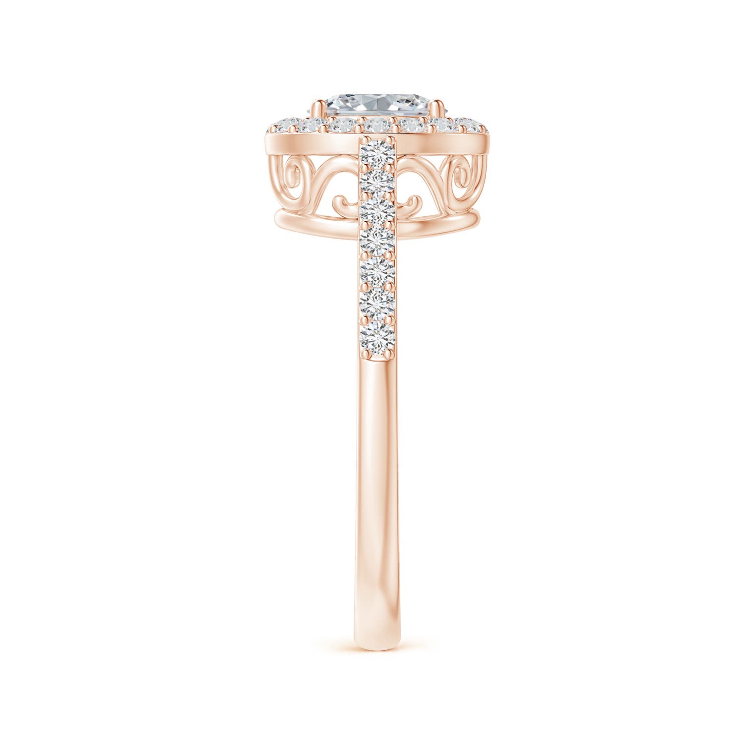 H, SI2 / 0.76 CT / 14 KT Rose Gold