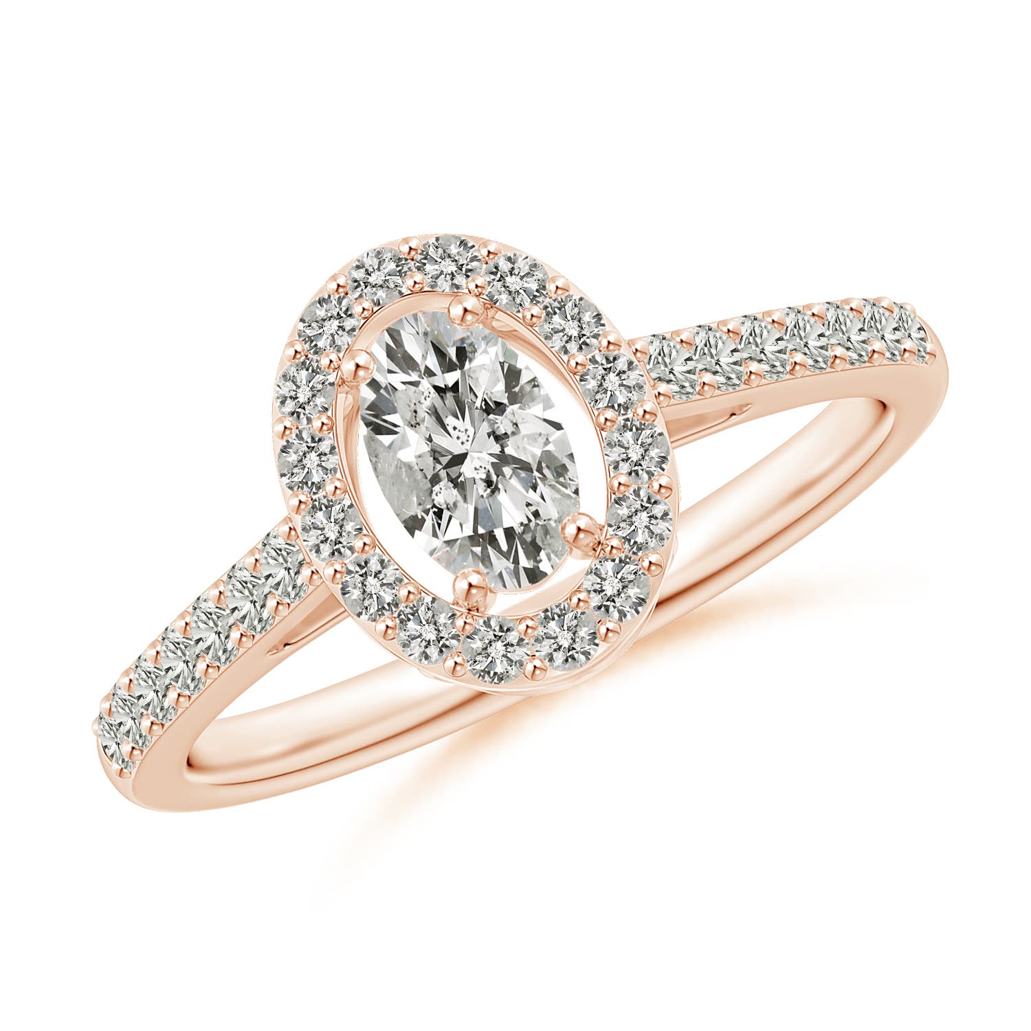 K, I3 / 0.76 CT / 14 KT Rose Gold