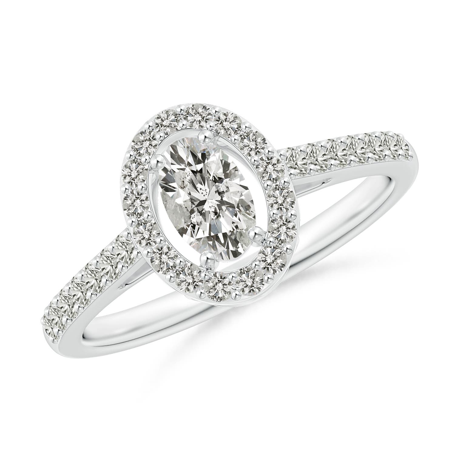 K, I3 / 0.76 CT / 14 KT White Gold