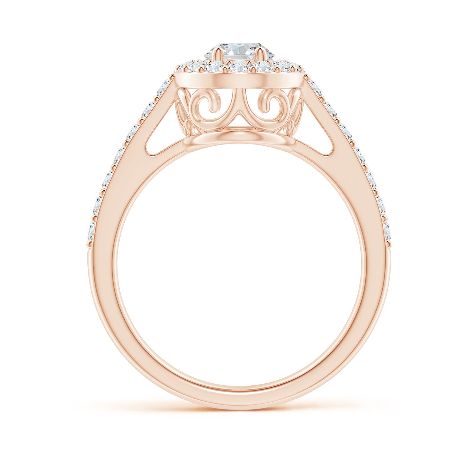 G, VS2 / 1.18 CT / 14 KT Rose Gold