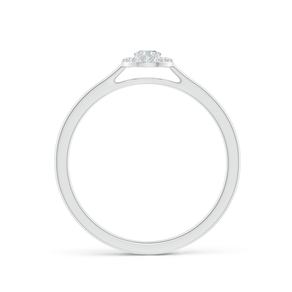 4x3mm GVS2 Oval Diamond Halo Engagement Ring in White Gold side-1