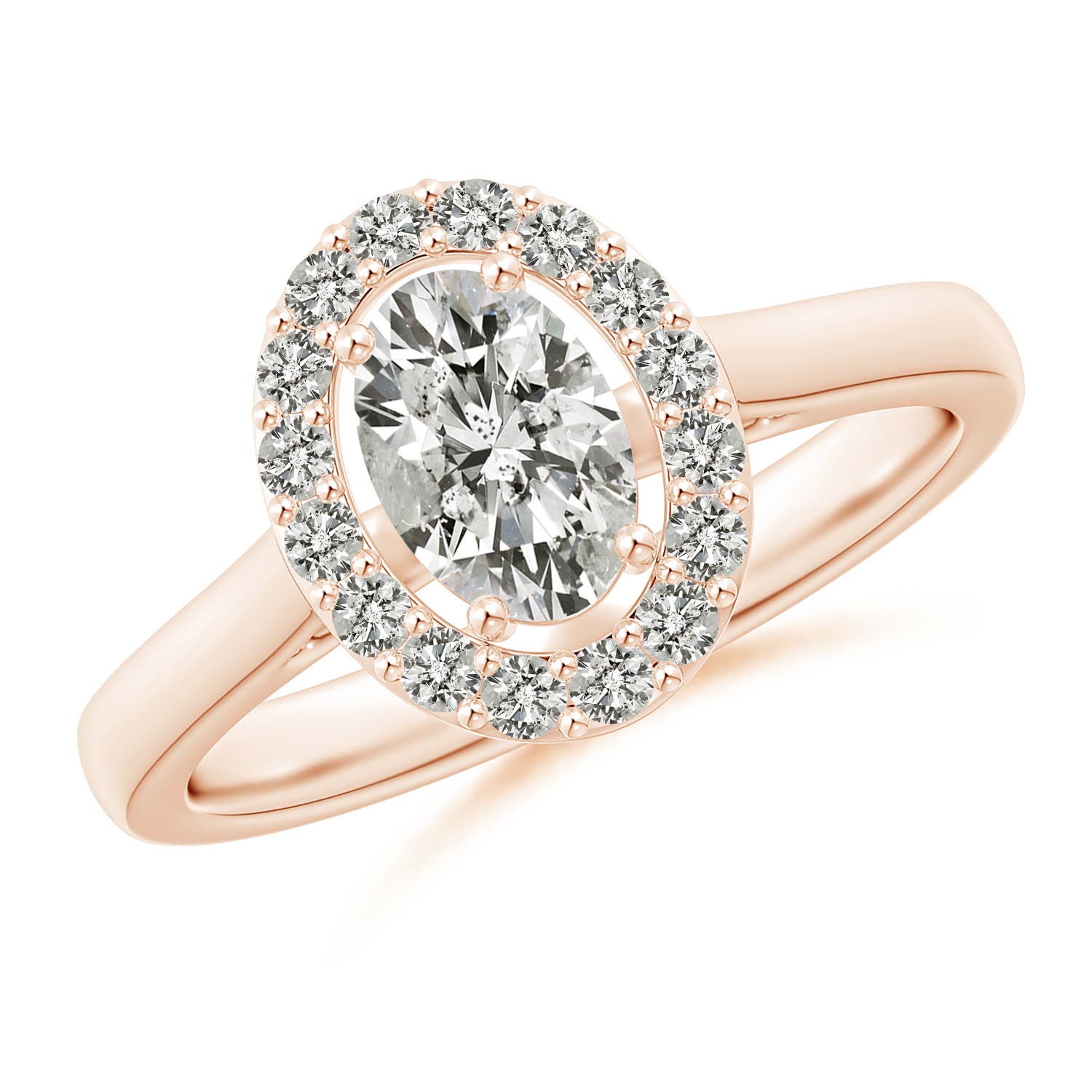 K, I3 / 0.98 CT / 14 KT Rose Gold