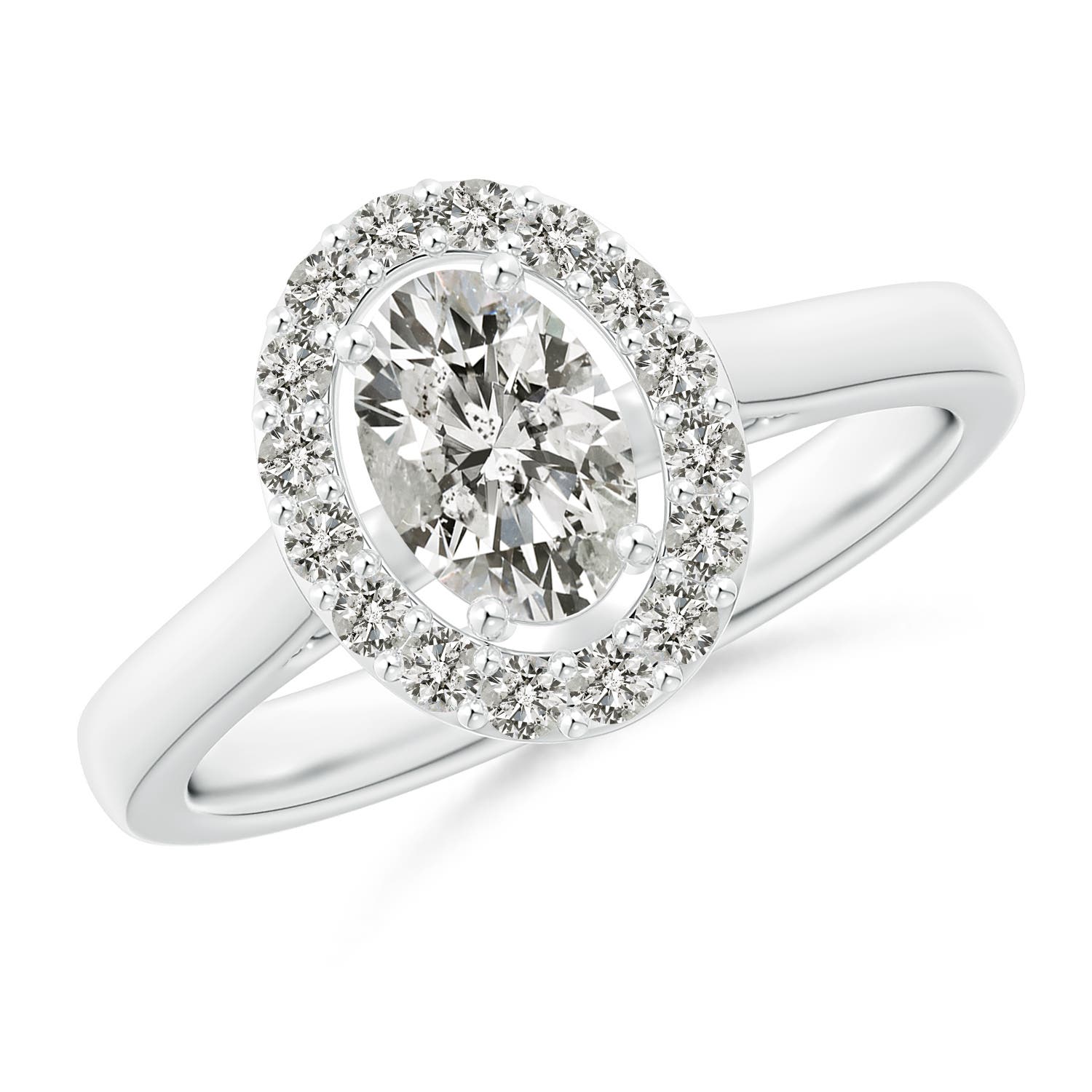 K, I3 / 0.98 CT / 14 KT White Gold