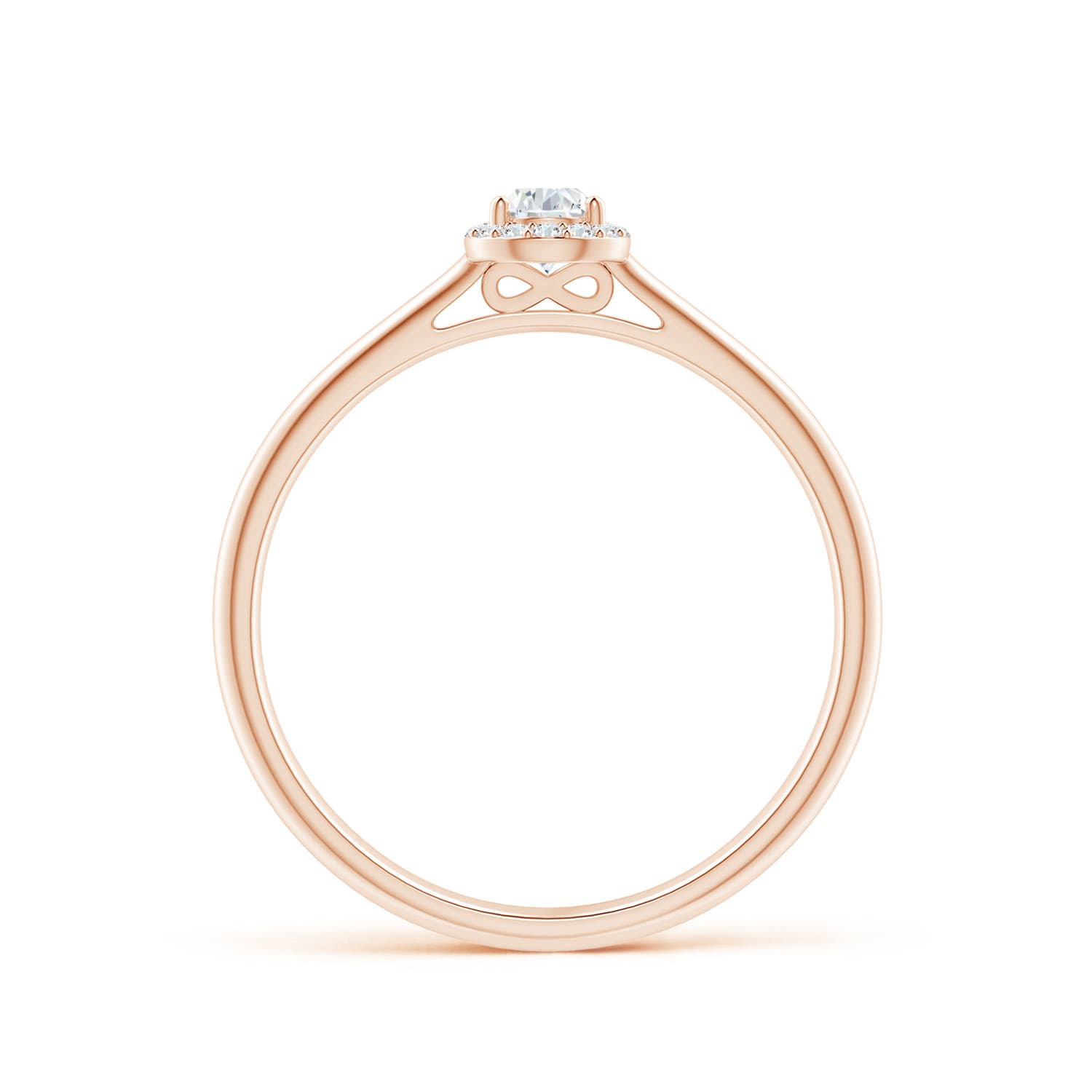 F-G, VS / 0.22 CT / 14 KT Rose Gold