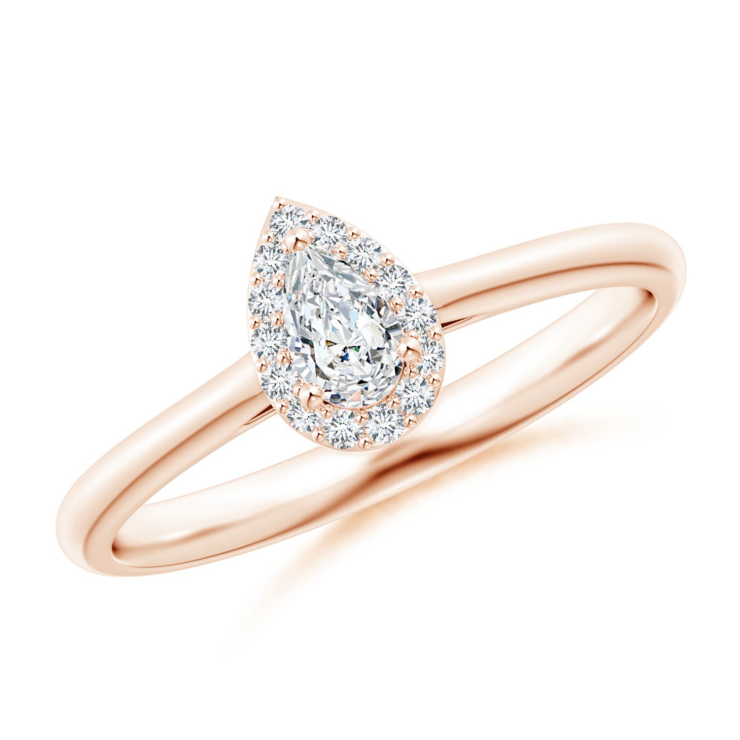 F-G, VS / 0.25 CT / 14 KT Rose Gold