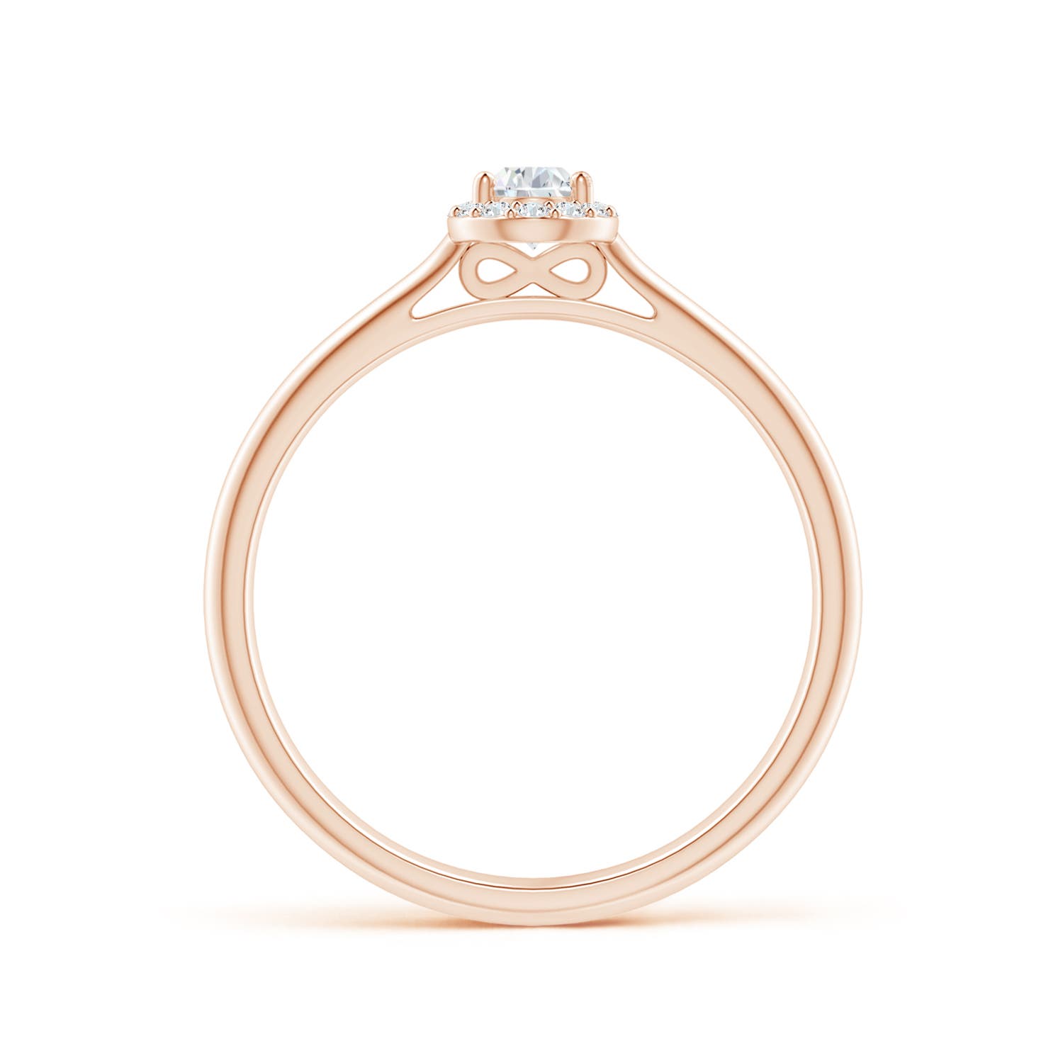 F-G, VS / 0.25 CT / 14 KT Rose Gold