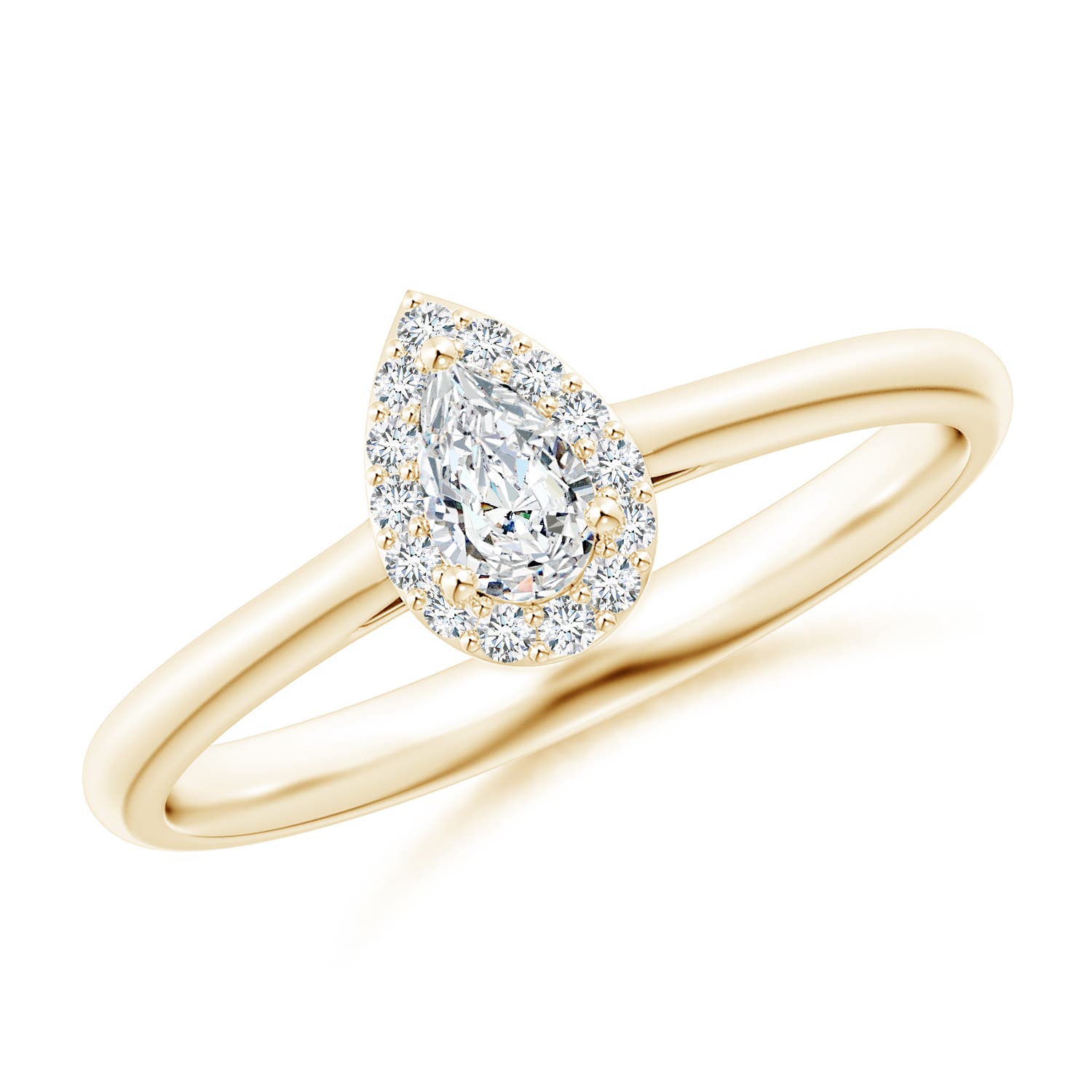 F-G, VS / 0.25 CT / 14 KT Yellow Gold