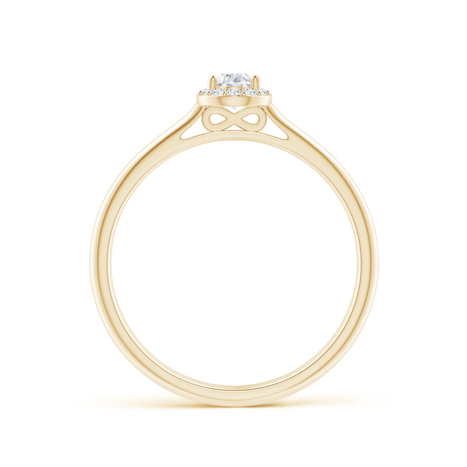 F-G, VS / 0.25 CT / 14 KT Yellow Gold